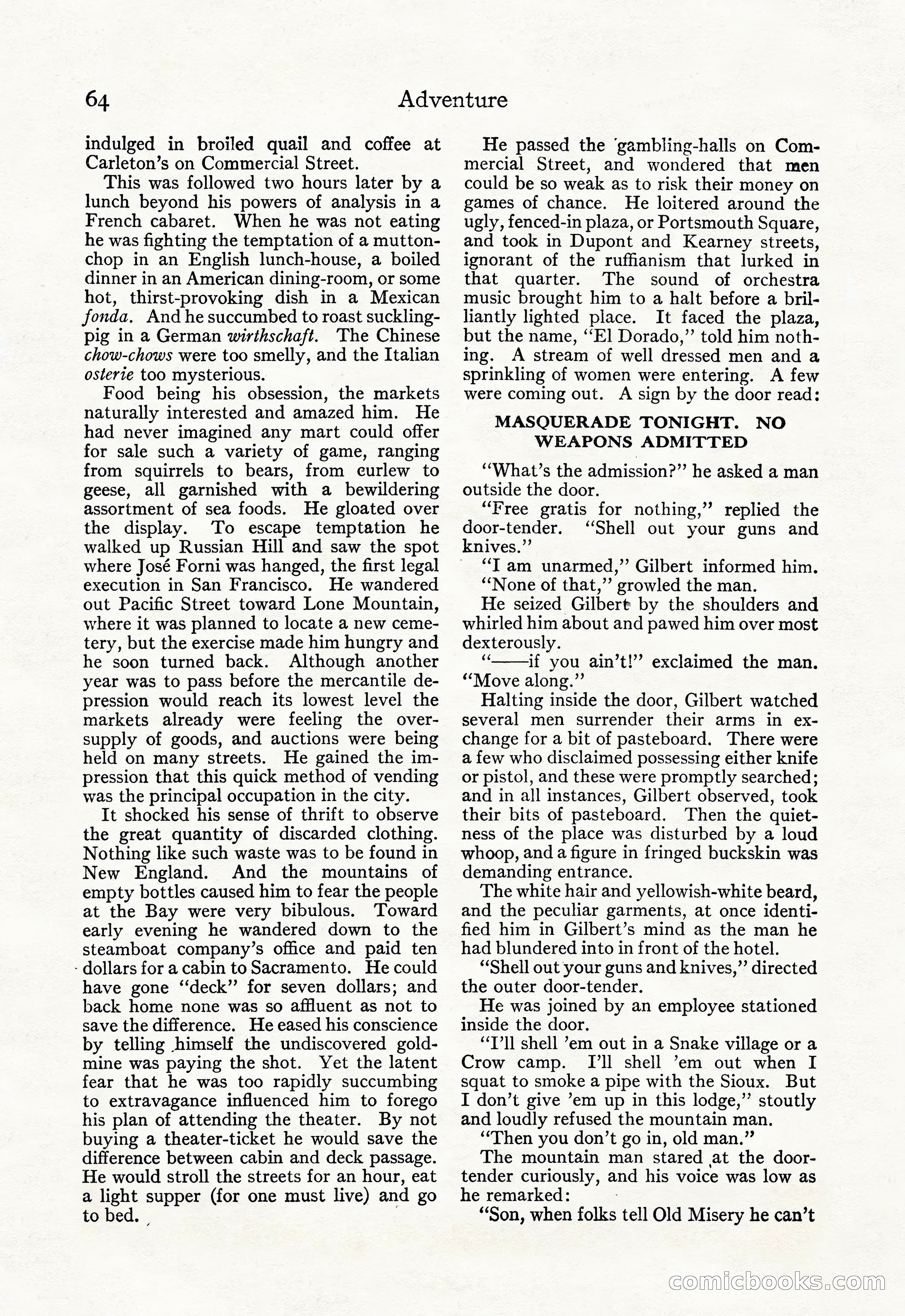 Adventure Magazine, September 20, 1923 — page 78 of 208