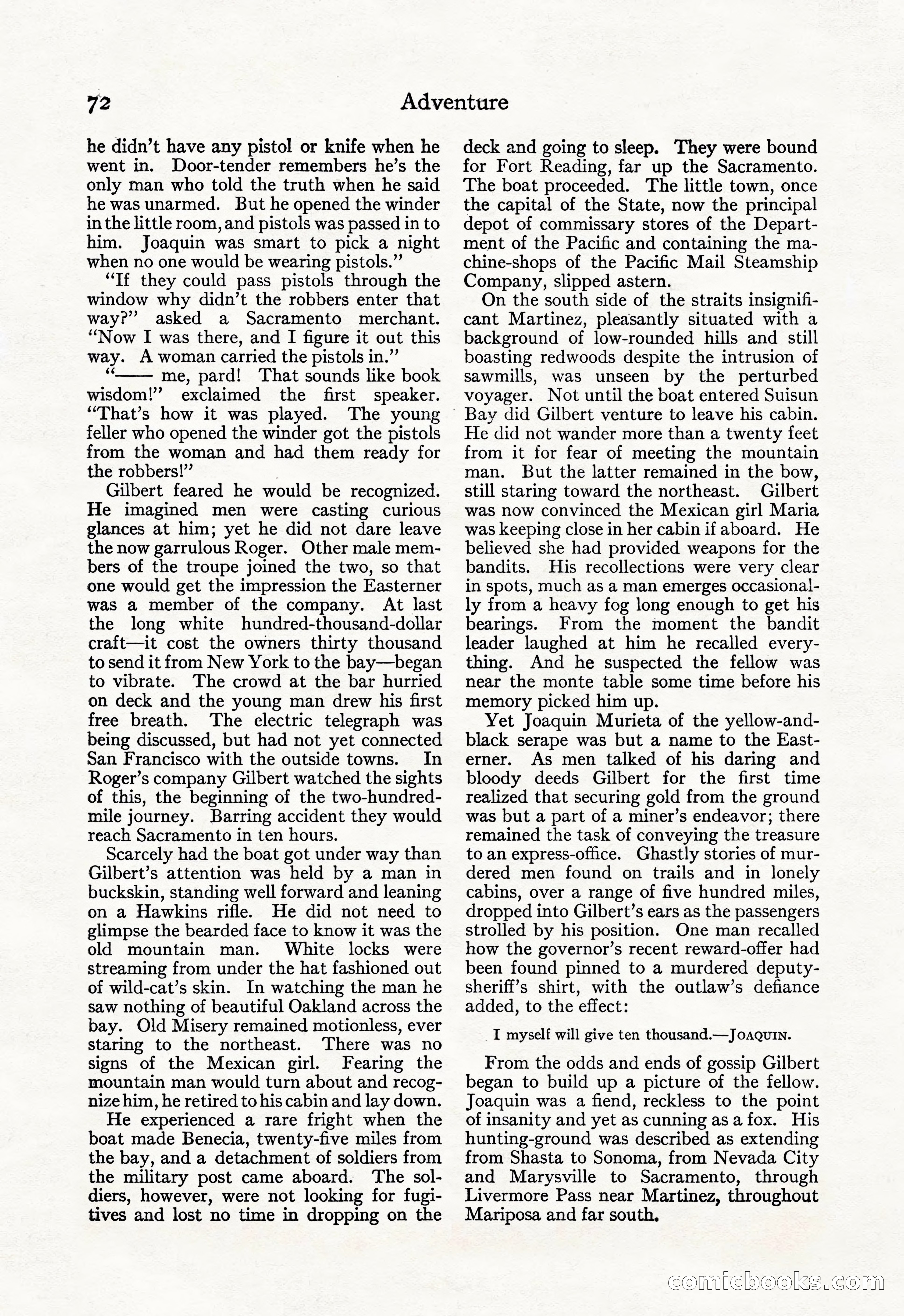 Adventure Magazine, September 20, 1923 — page 86 of 208