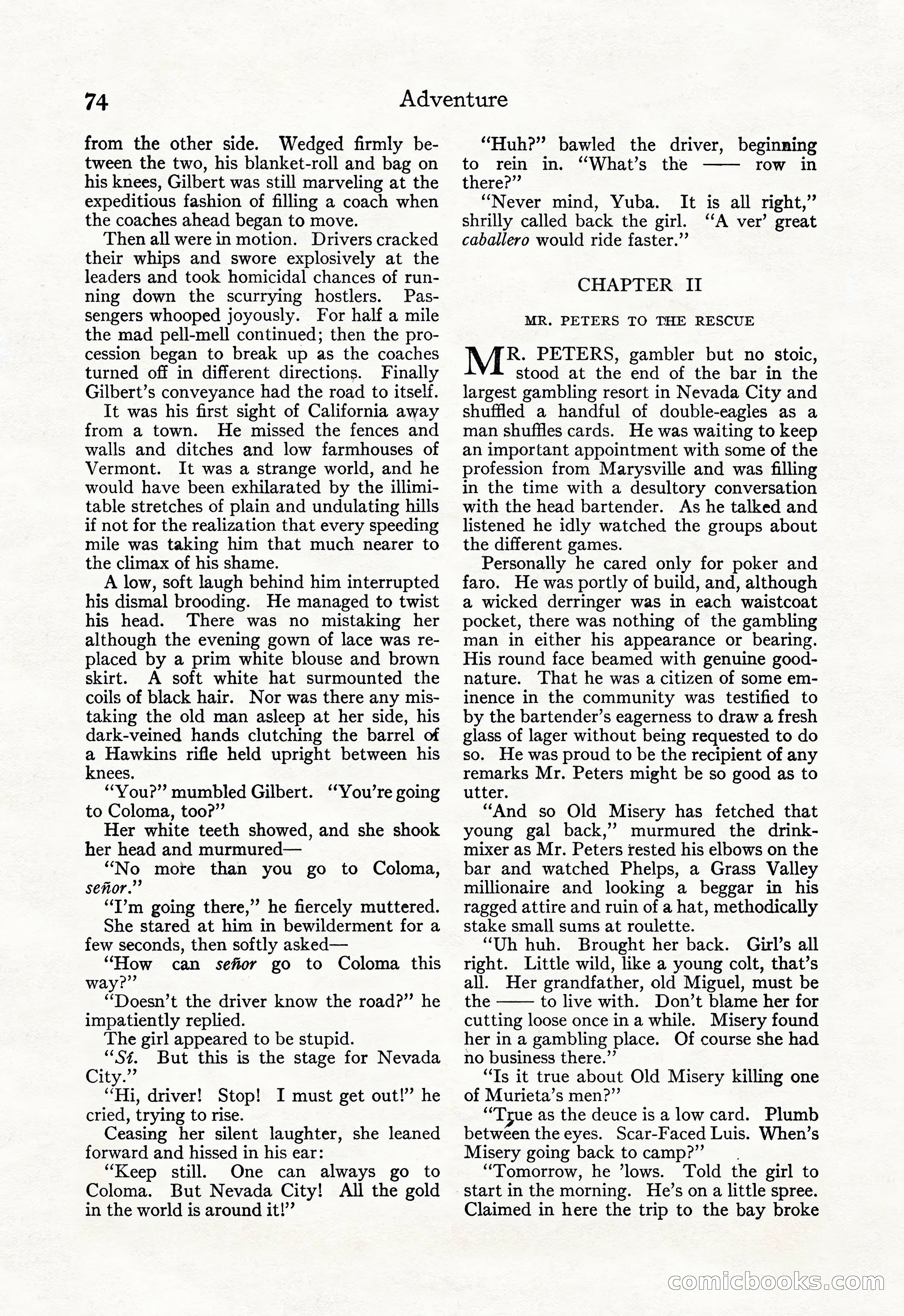 Adventure Magazine, September 20, 1923 — page 88 of 208