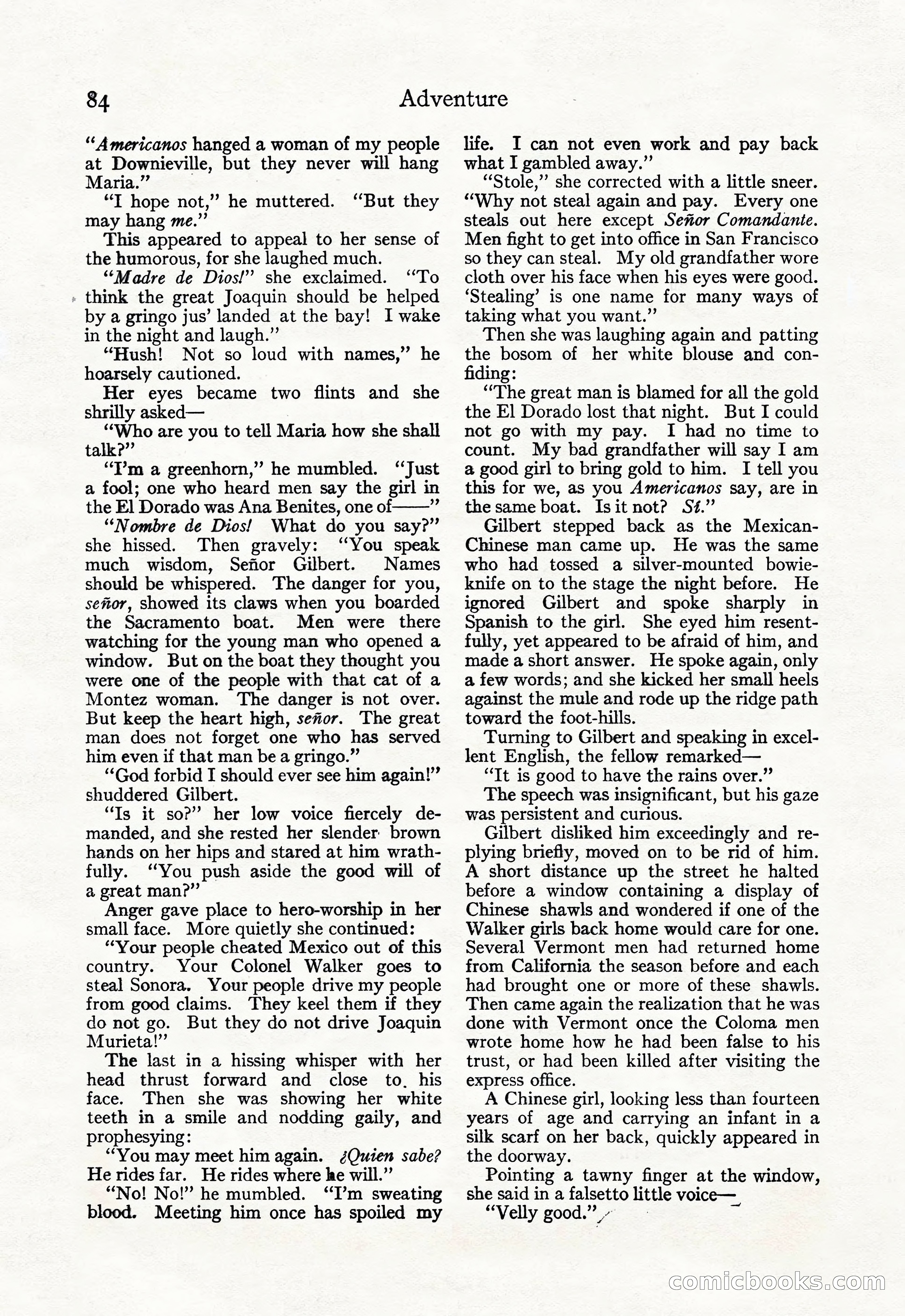 Adventure Magazine, September 20, 1923 — page 98 of 208