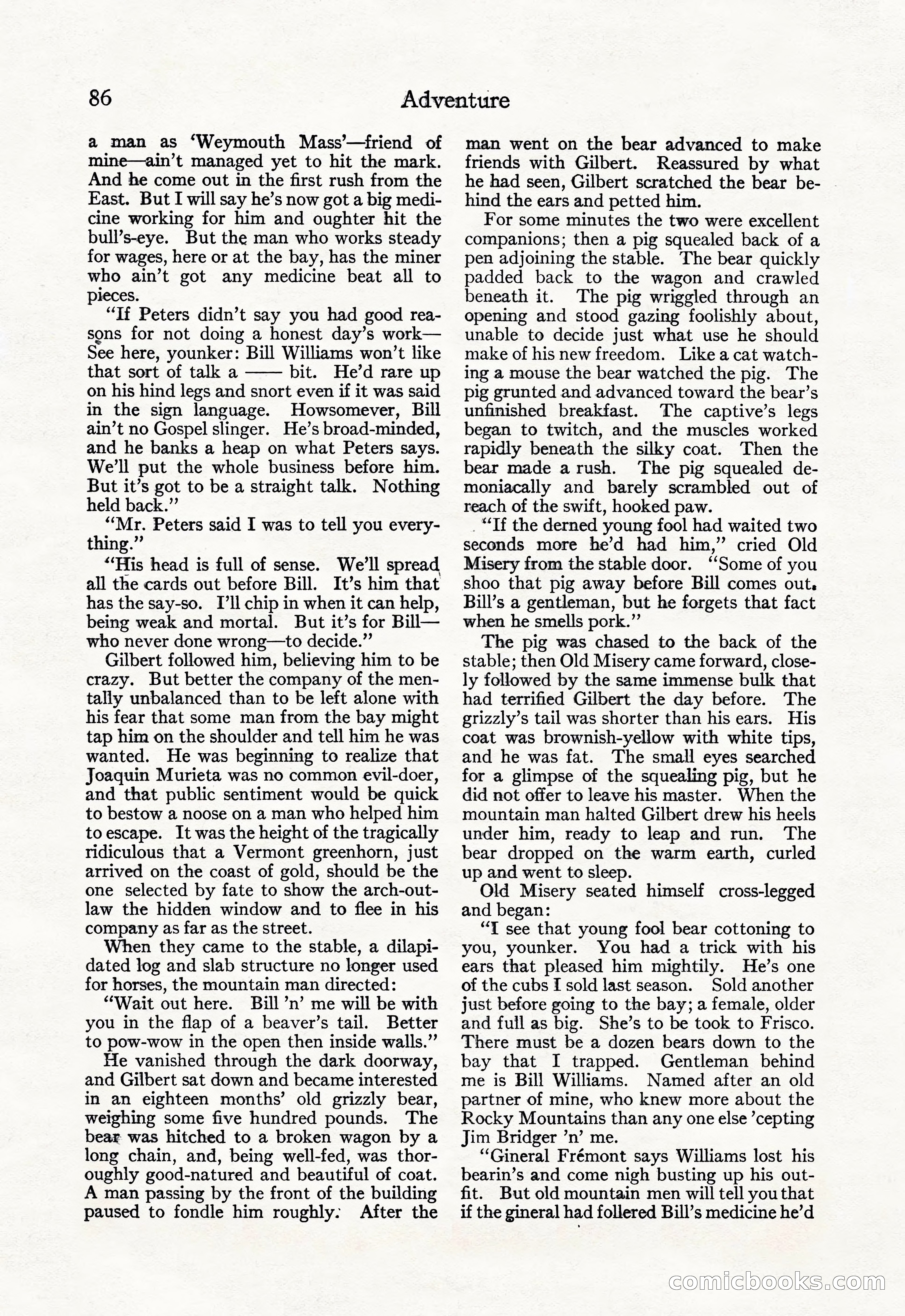 Adventure Magazine, September 20, 1923 — page 100 of 208