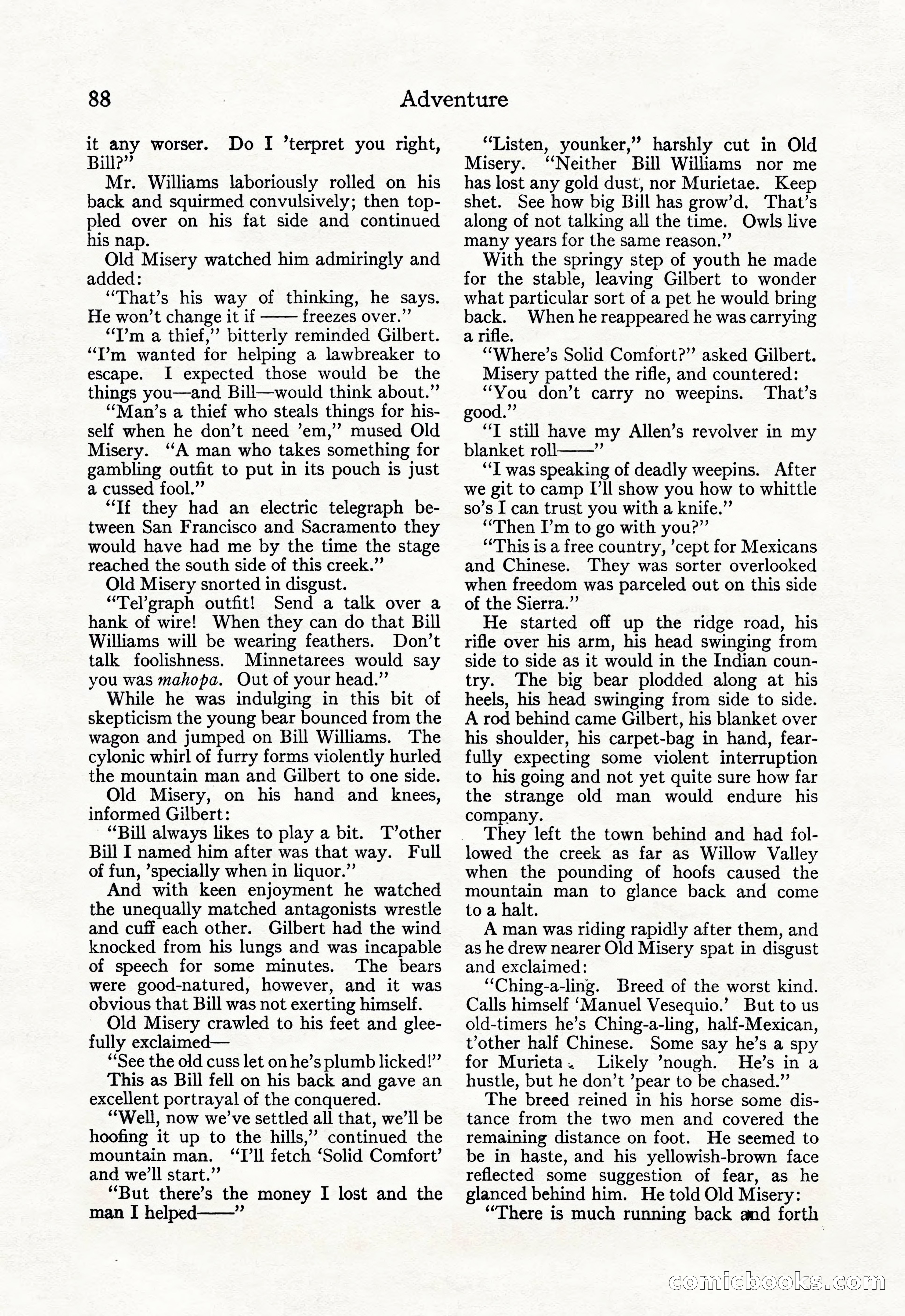 Adventure Magazine, September 20, 1923 — page 102 of 208