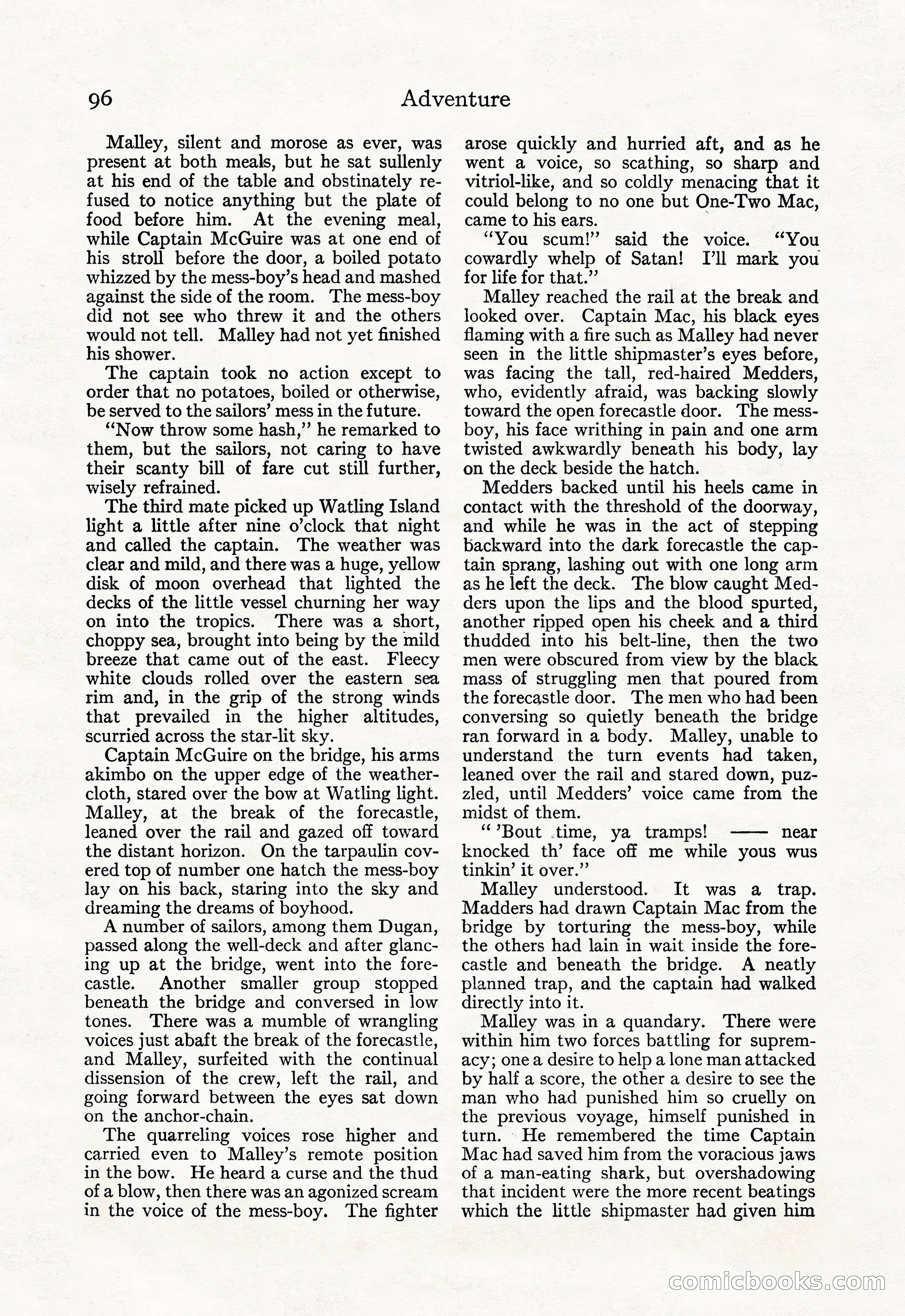 Adventure Magazine, September 20, 1923 — page 110 of 208