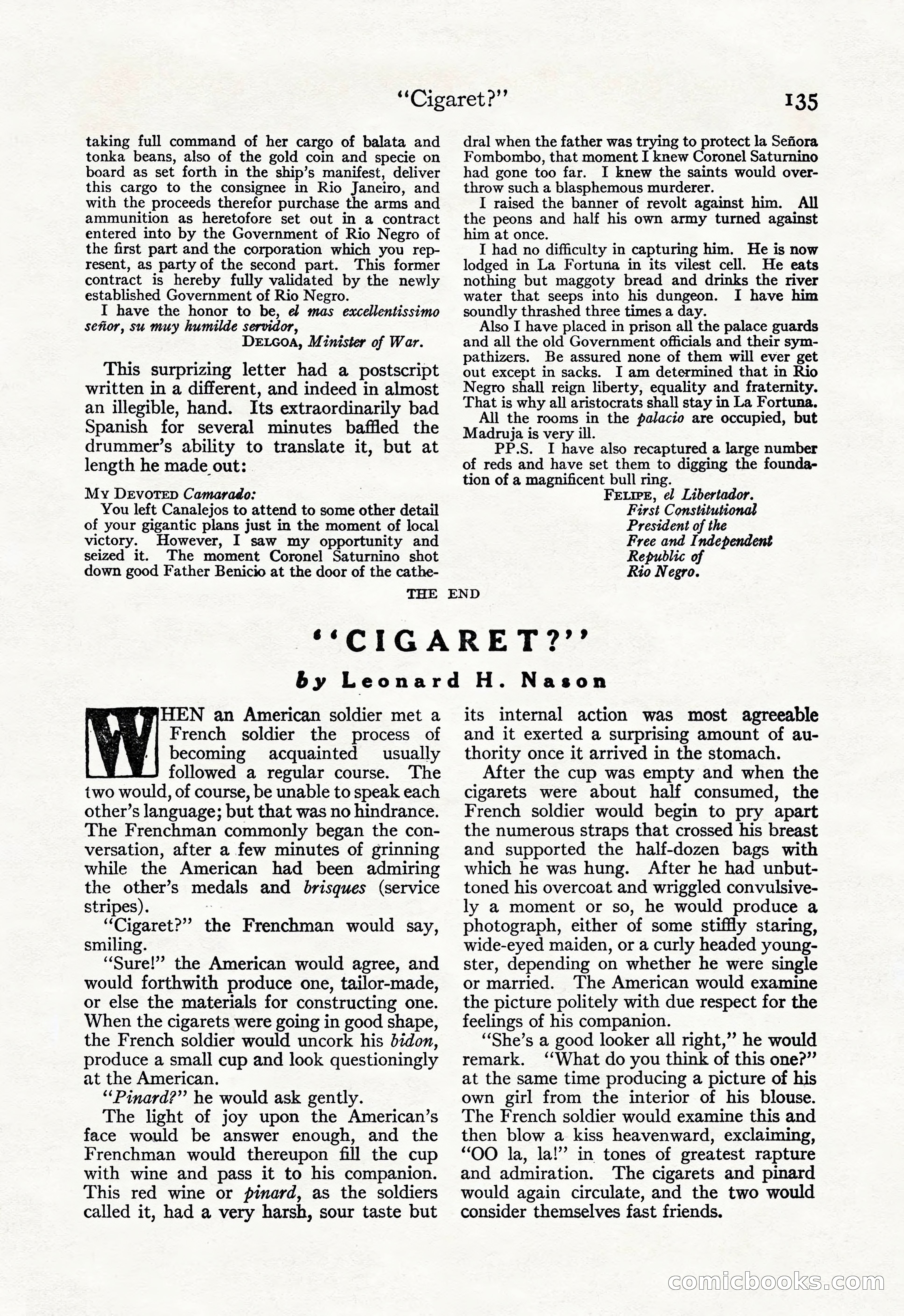 Adventure Magazine, September 20, 1923 — page 149 of 208
