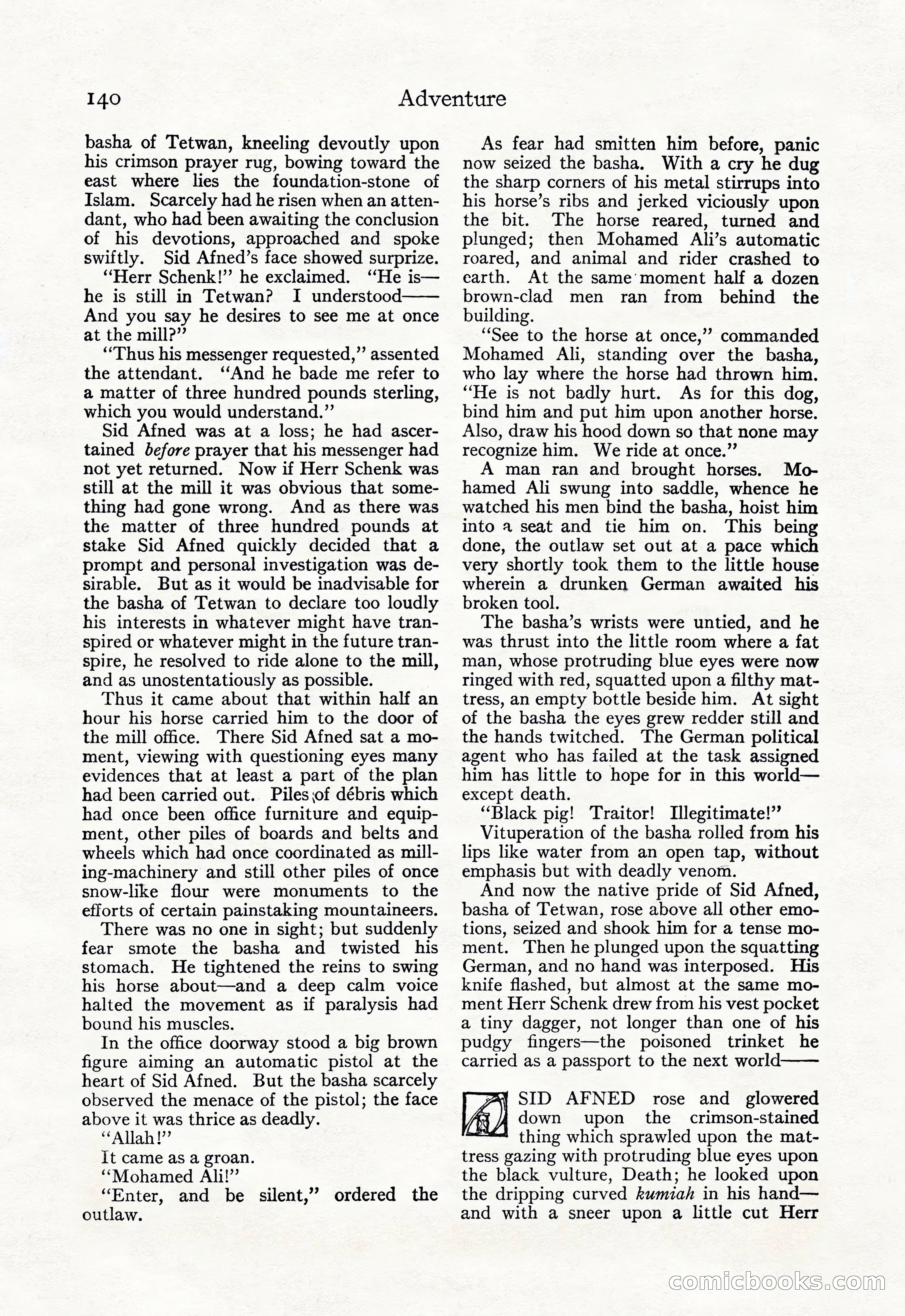 Adventure Magazine, September 20, 1923 — page 154 of 208