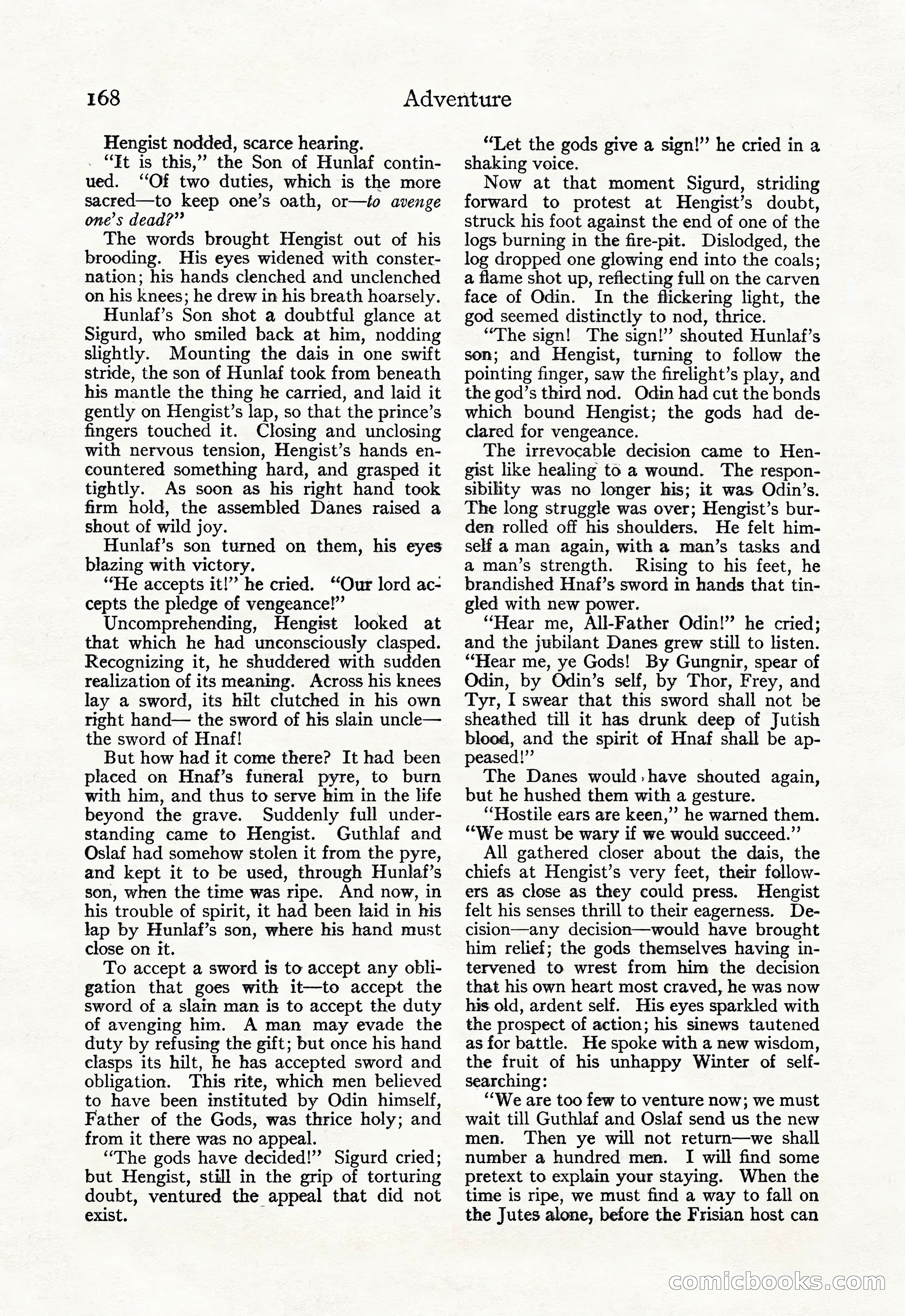 Adventure Magazine, September 20, 1923 — page 182 of 208
