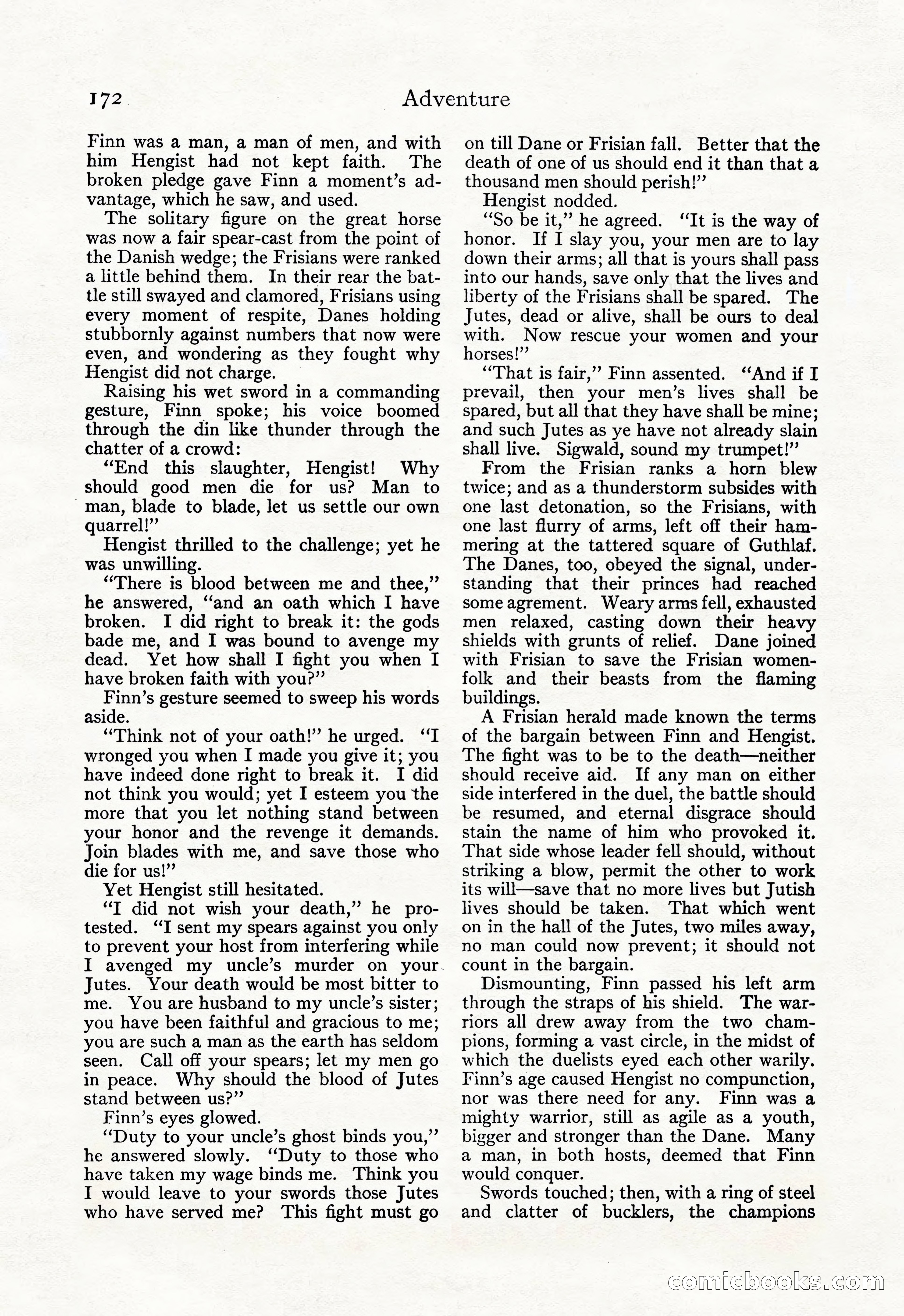 Adventure Magazine, September 20, 1923 — page 186 of 208