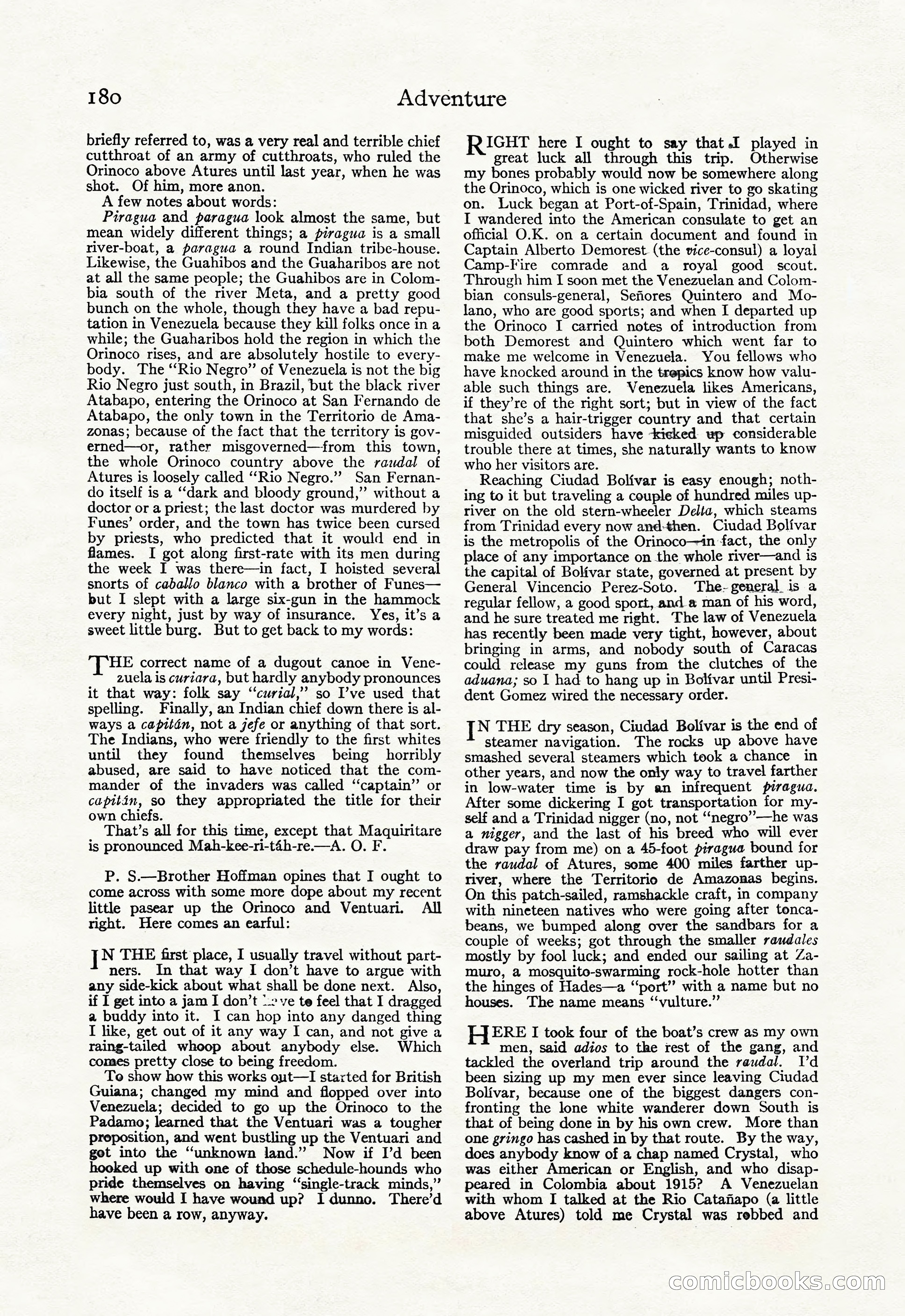 Adventure Magazine, September 20, 1923 — page 194 of 208