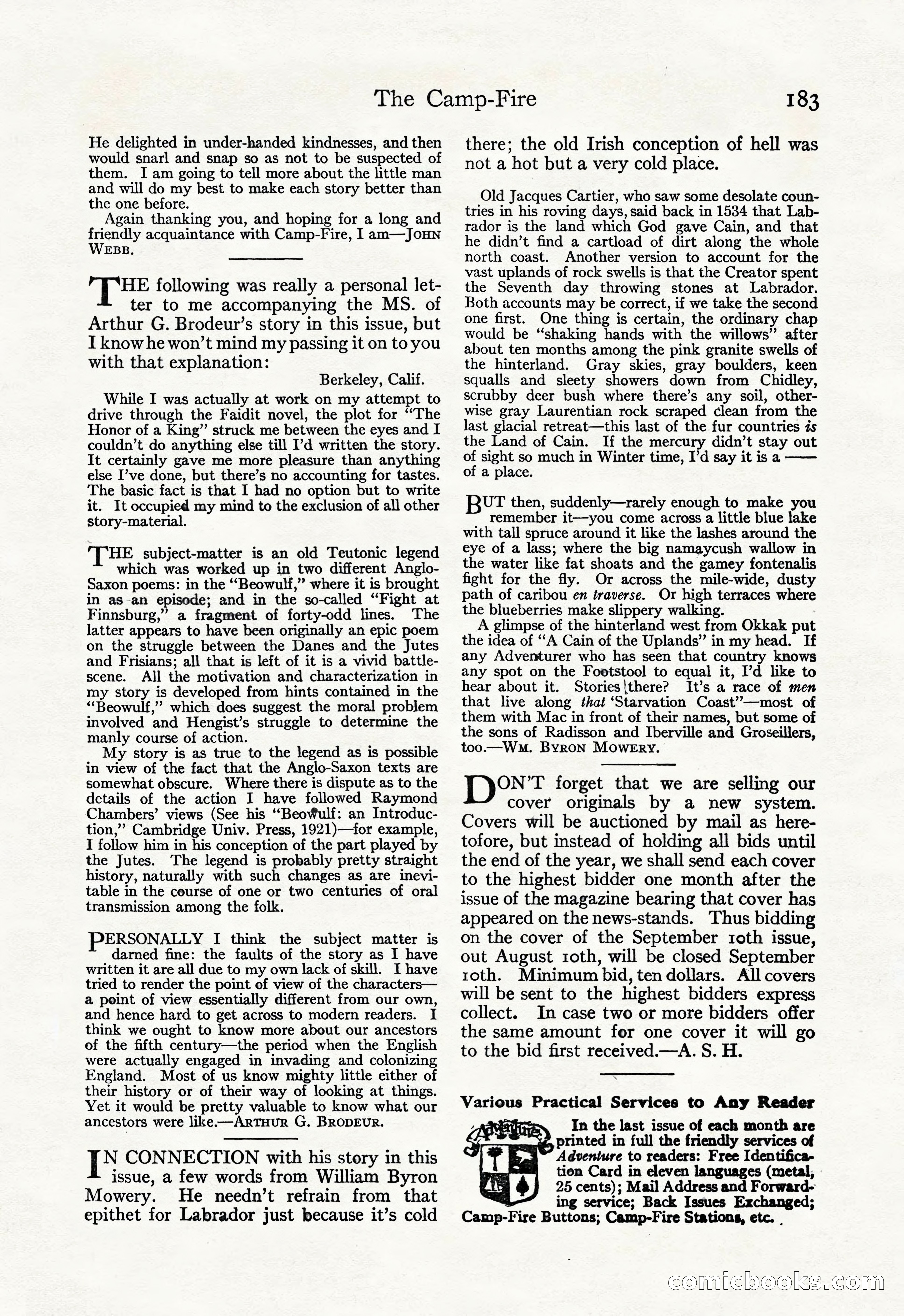 Adventure Magazine, September 20, 1923 — page 197 of 208