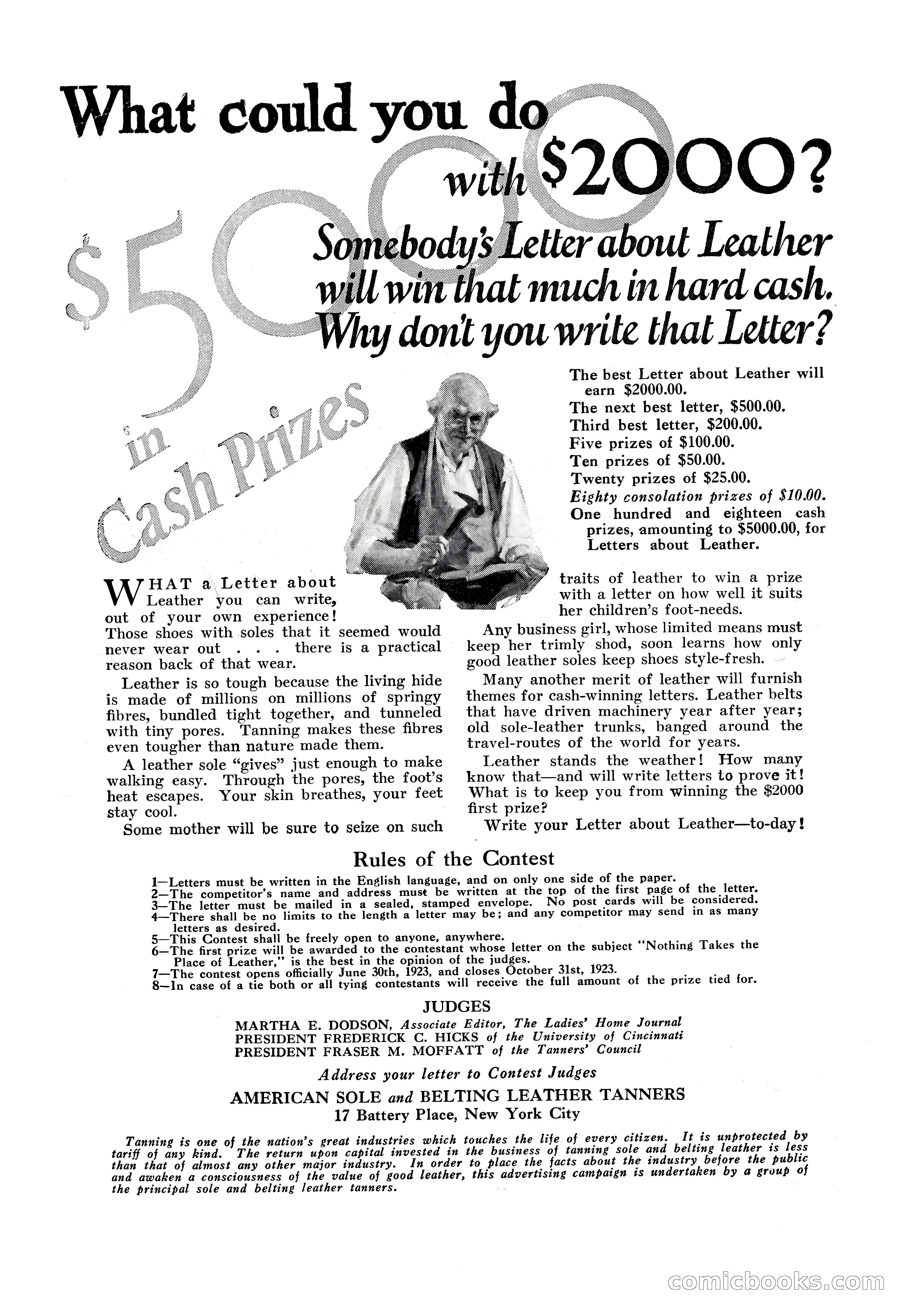 Adventure Magazine, September 20, 1923 — page 207 of 208