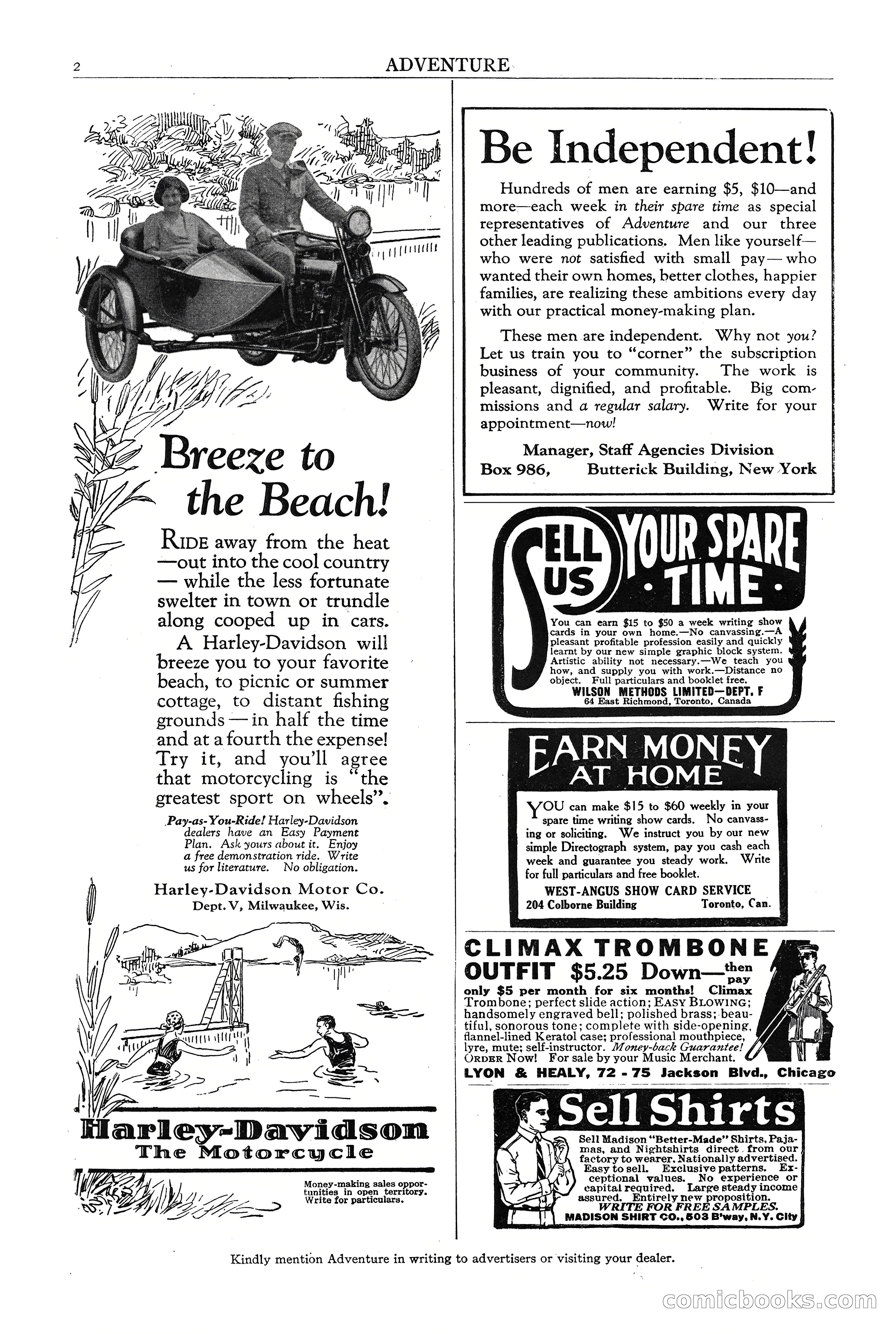 Adventure Magazine, September 30, 1923 — page 4 of 200