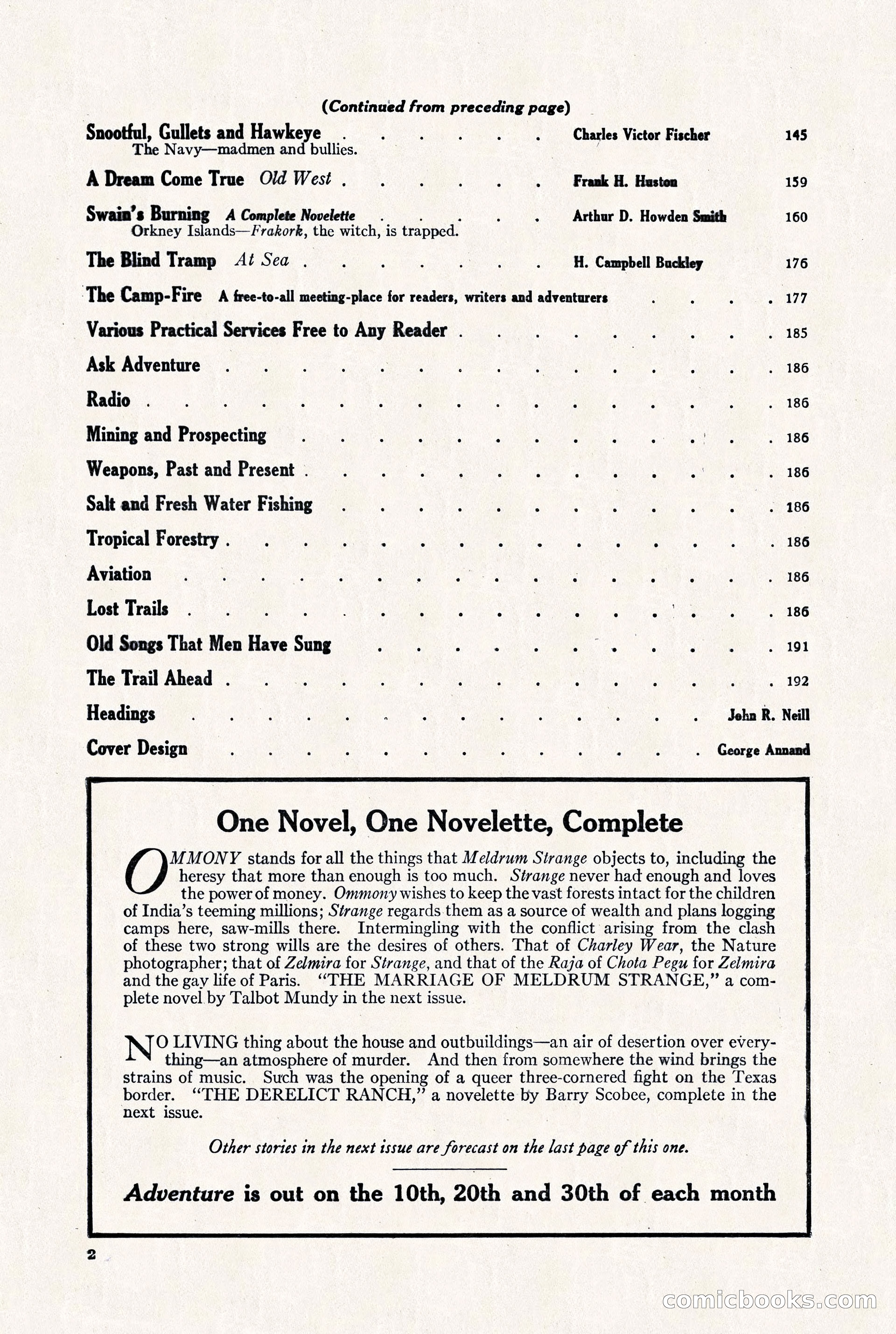 Adventure Magazine, September 30, 1923 — page 8 of 200