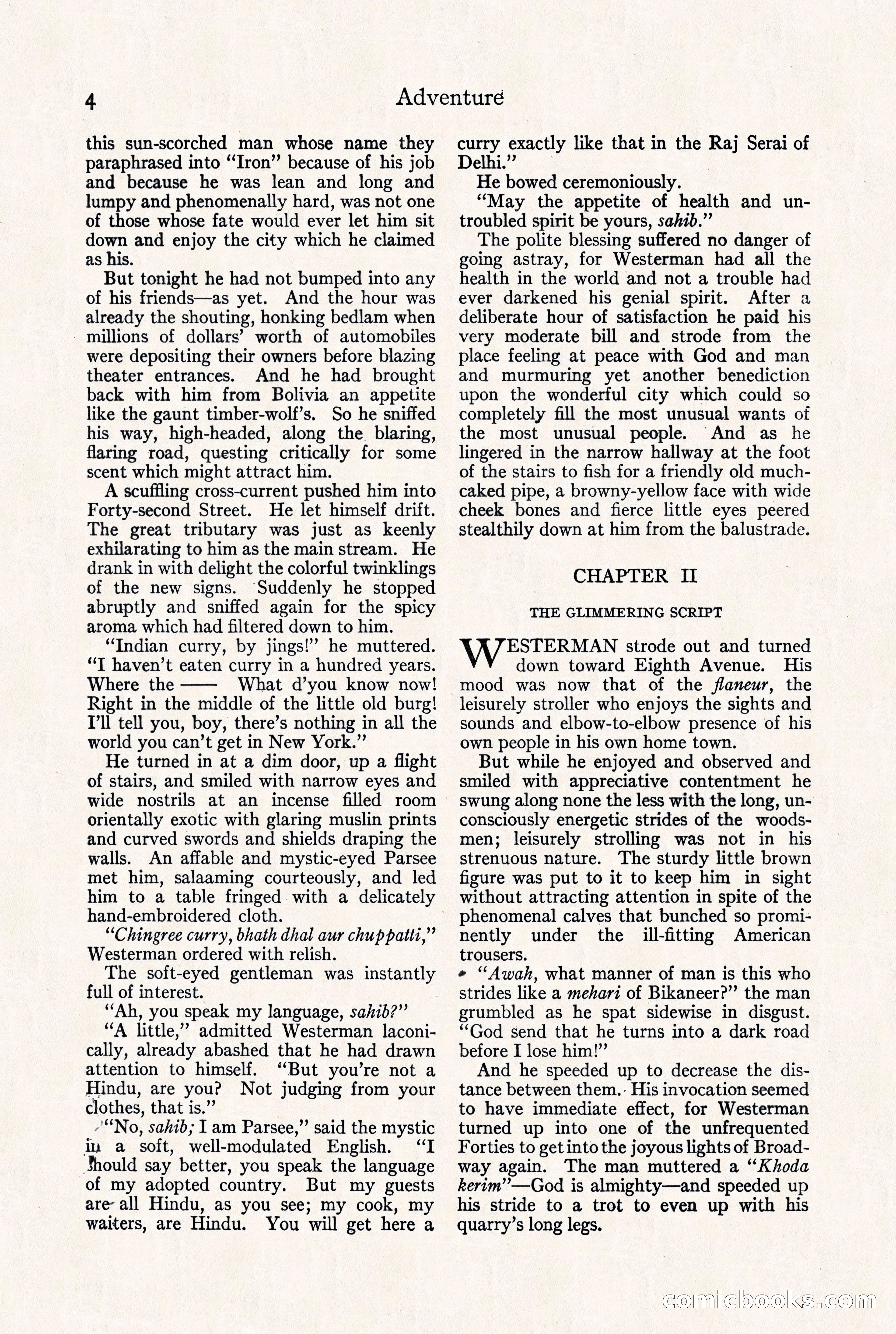 Adventure Magazine, September 30, 1923 — page 10 of 200