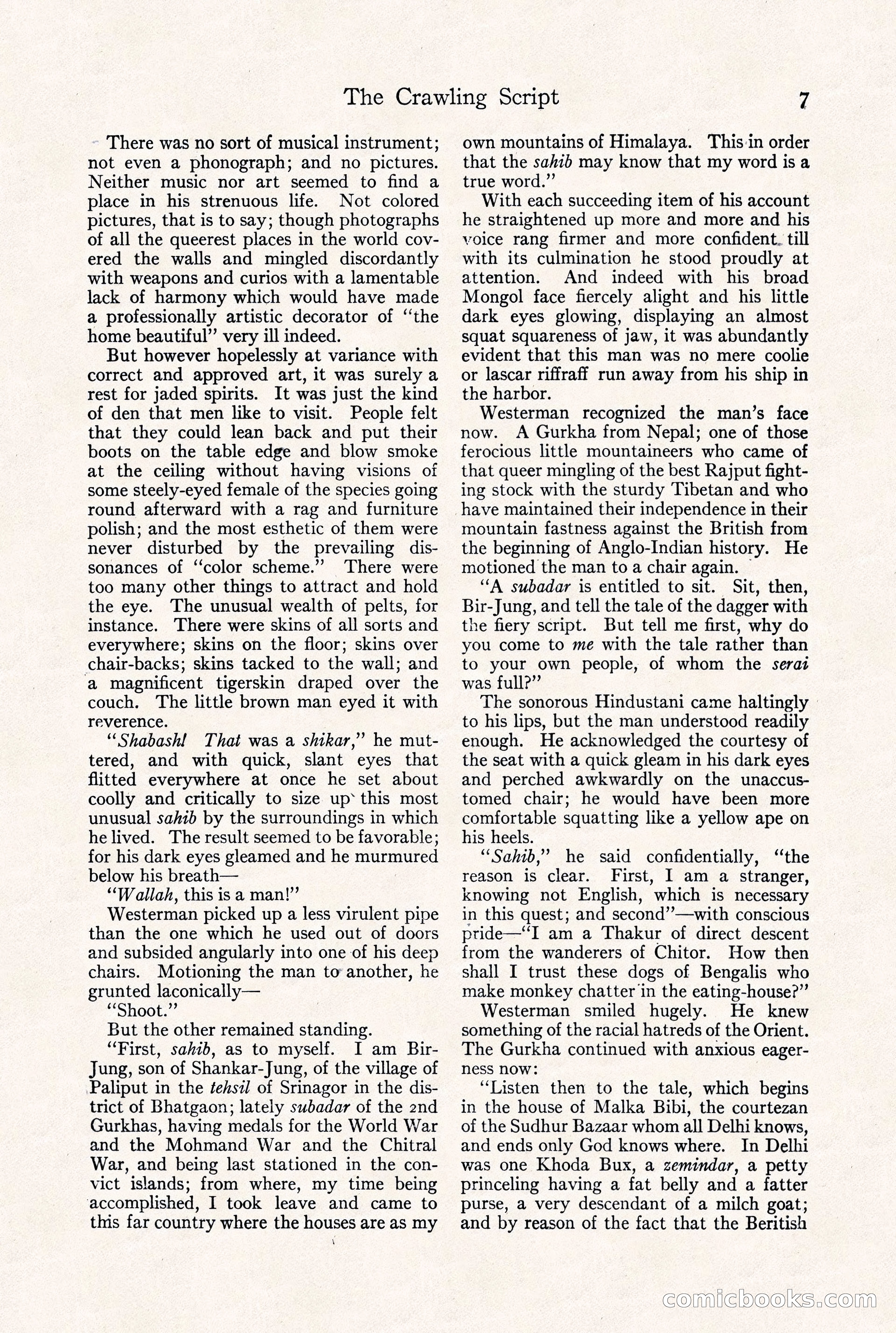 Adventure Magazine, September 30, 1923 — page 13 of 200