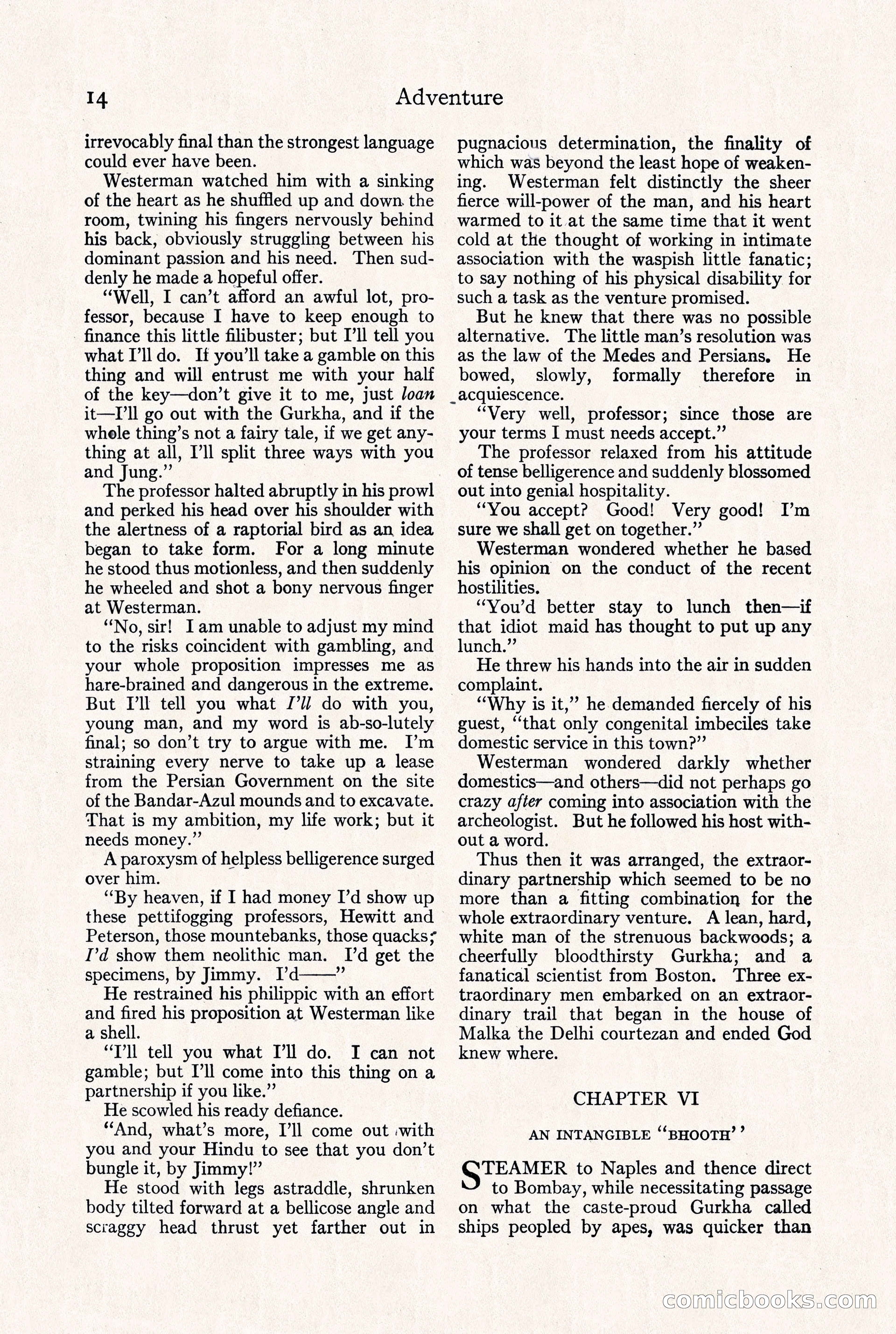 Adventure Magazine, September 30, 1923 — page 20 of 200