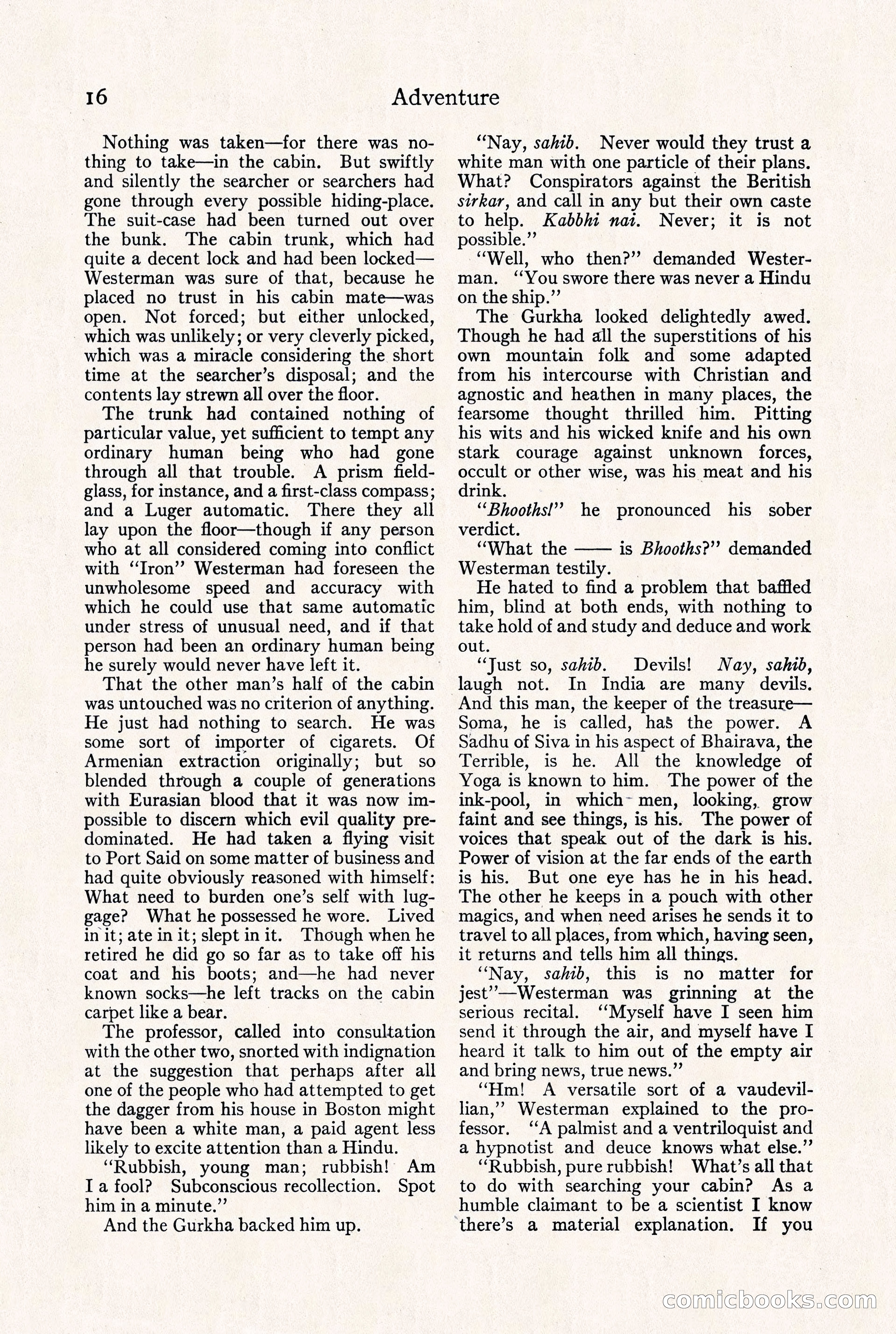 Adventure Magazine, September 30, 1923 — page 22 of 200