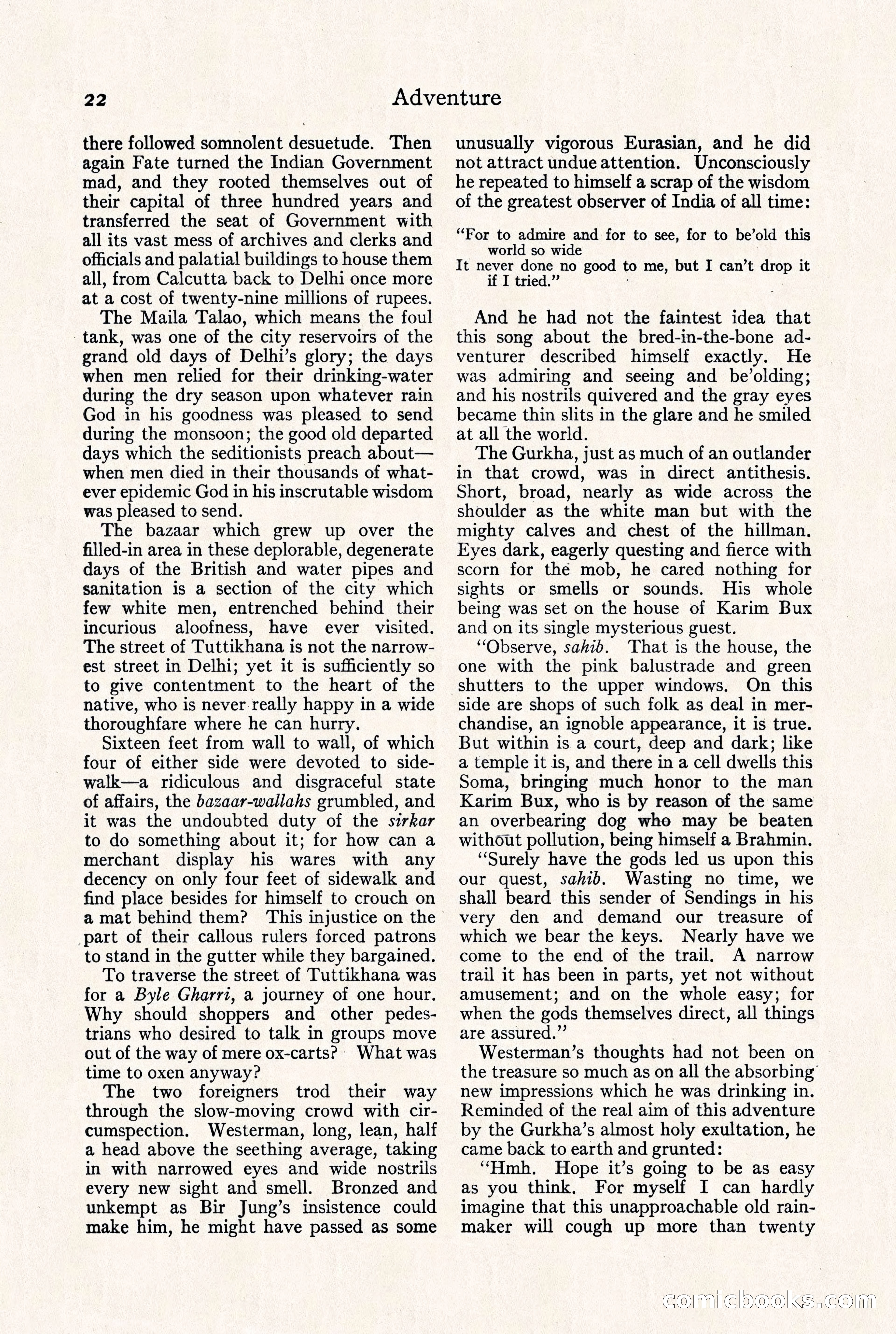 Adventure Magazine, September 30, 1923 — page 28 of 200