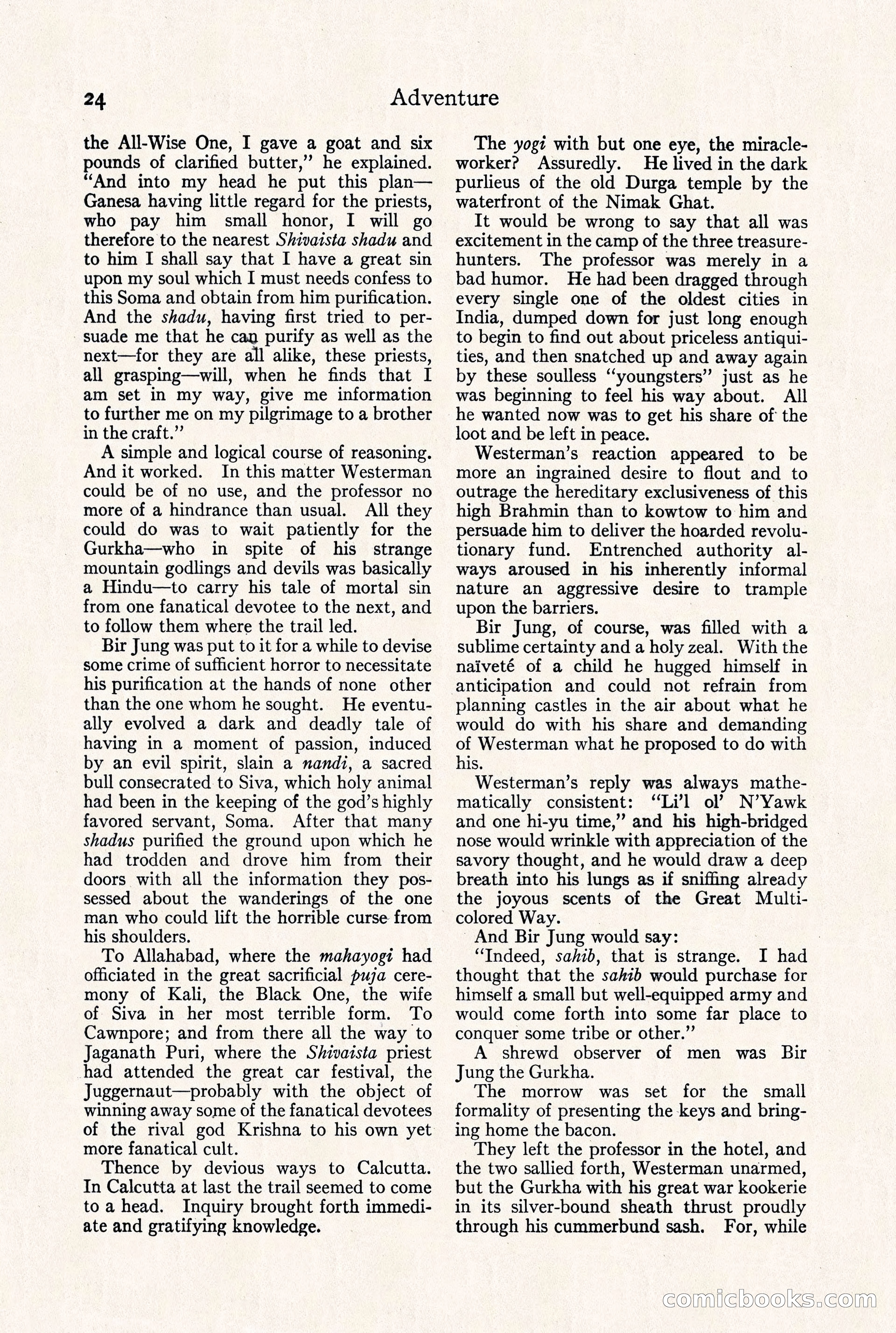 Adventure Magazine, September 30, 1923 — page 30 of 200