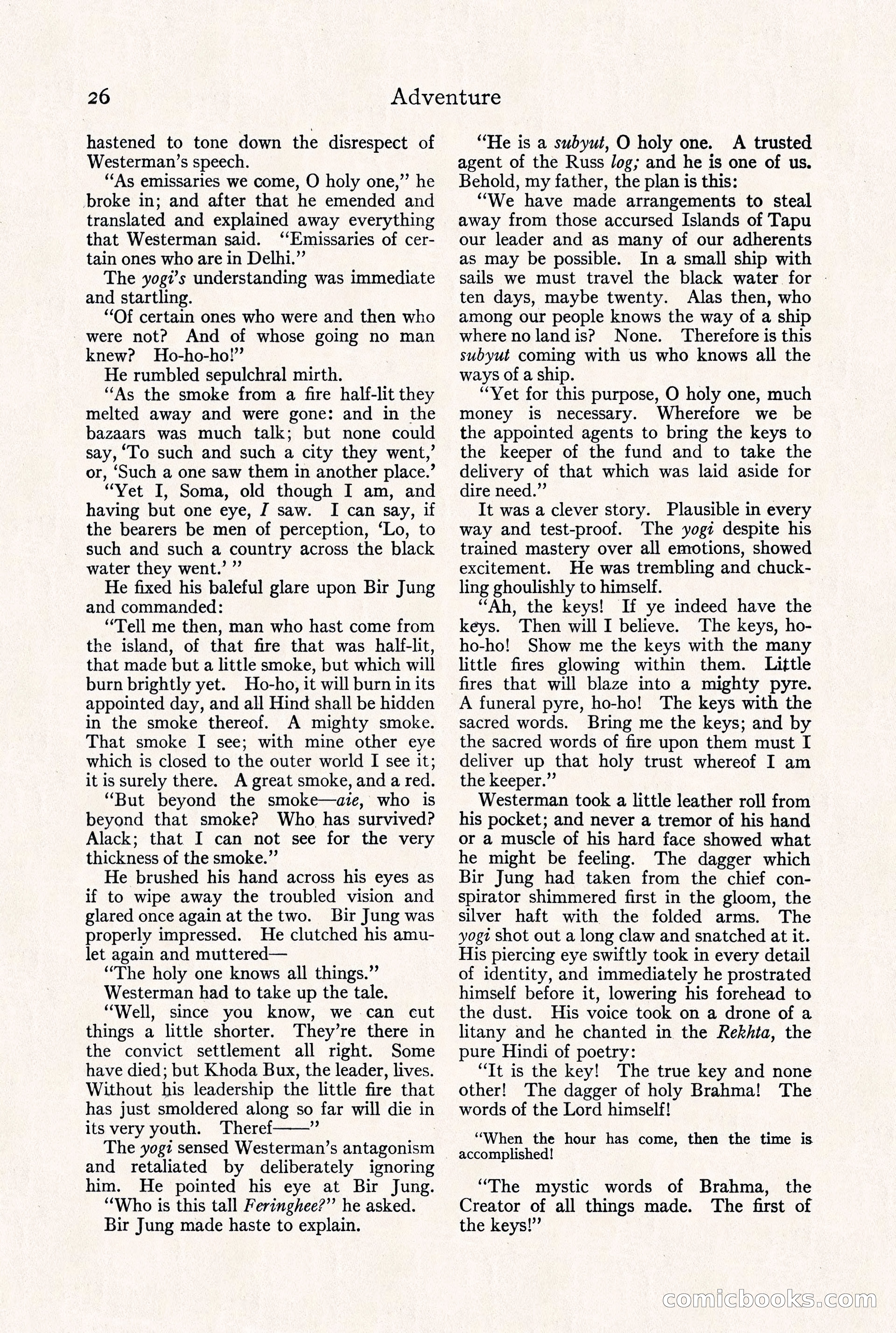 Adventure Magazine, September 30, 1923 — page 32 of 200