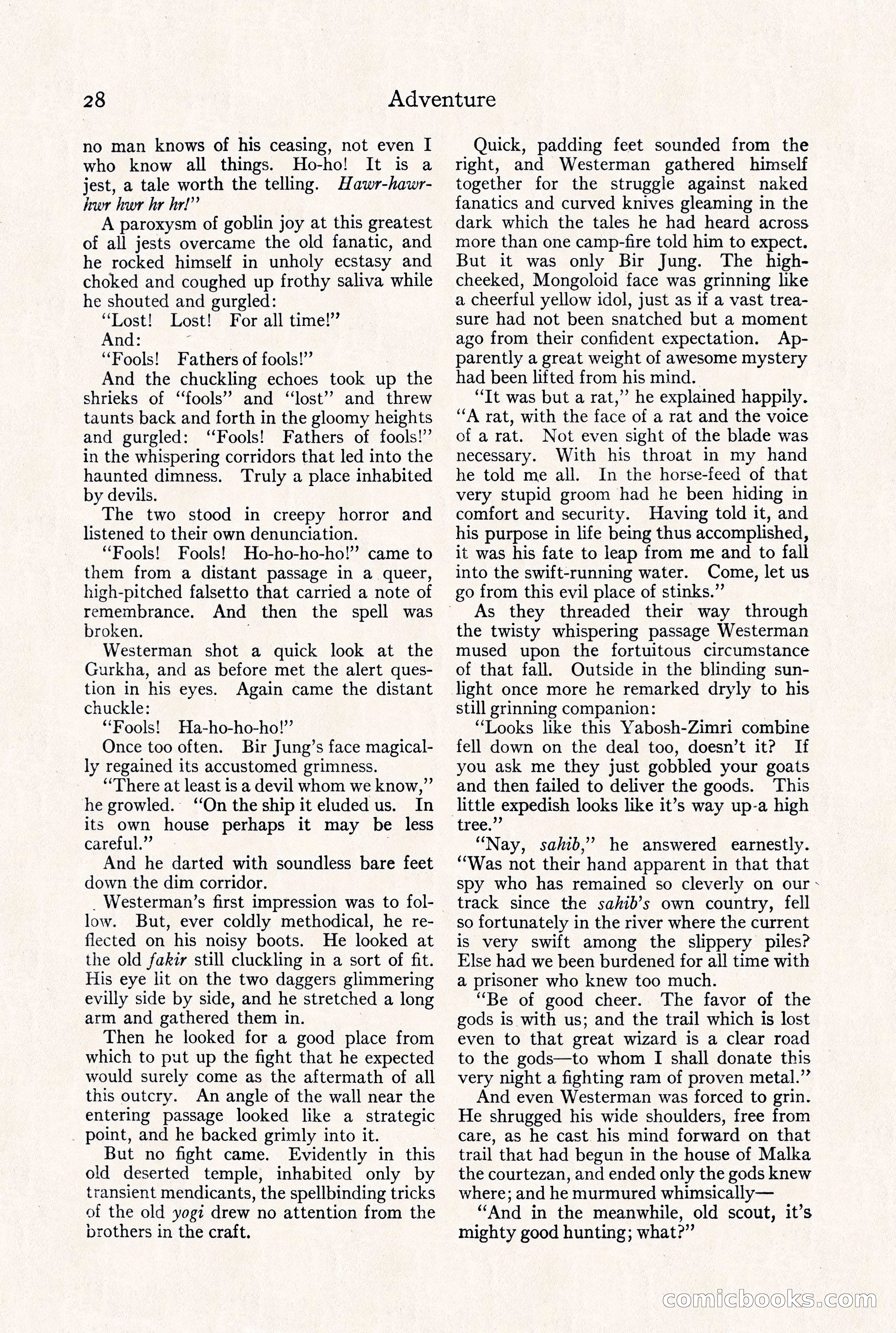Adventure Magazine, September 30, 1923 — page 34 of 200
