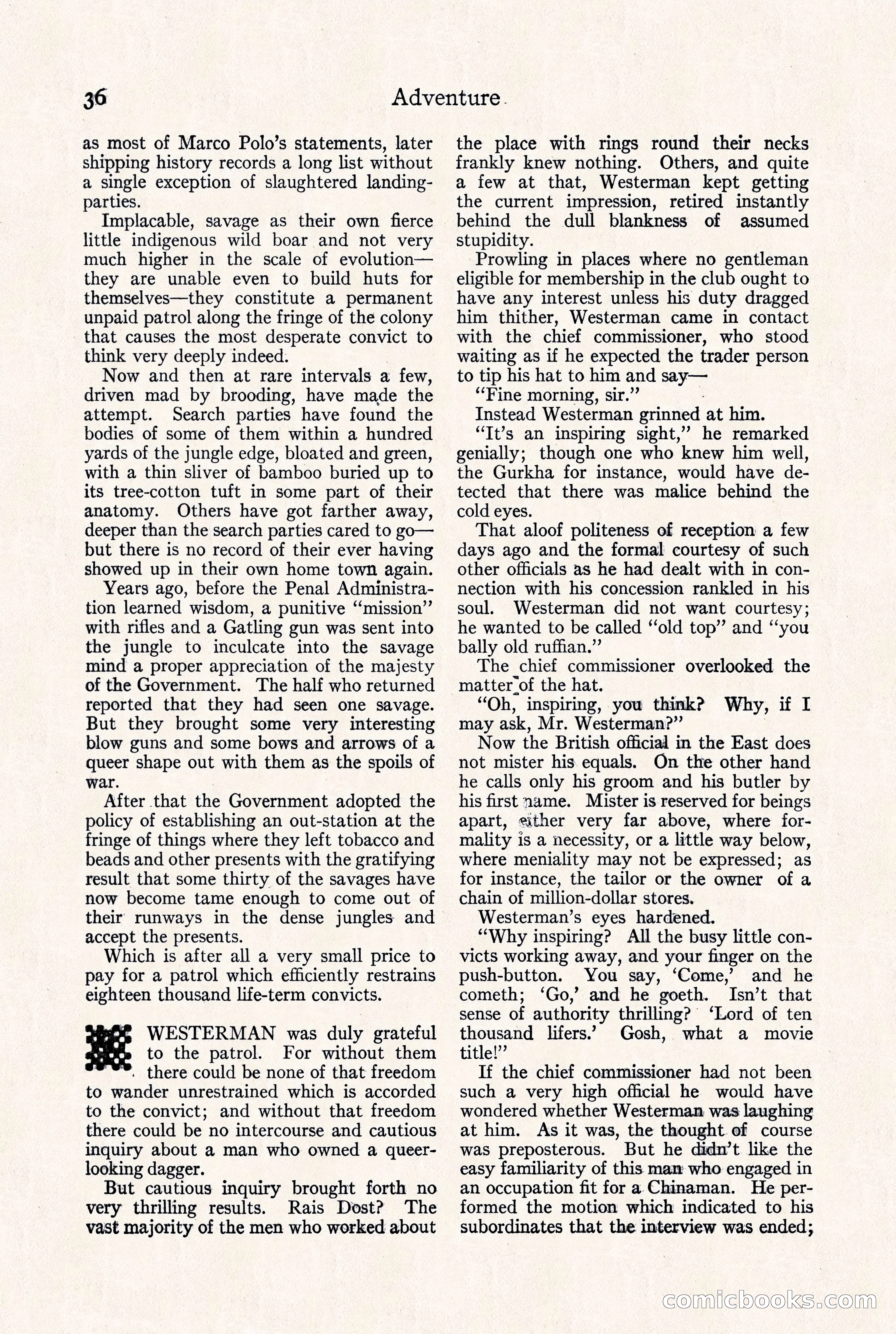 Adventure Magazine, September 30, 1923 — page 42 of 200