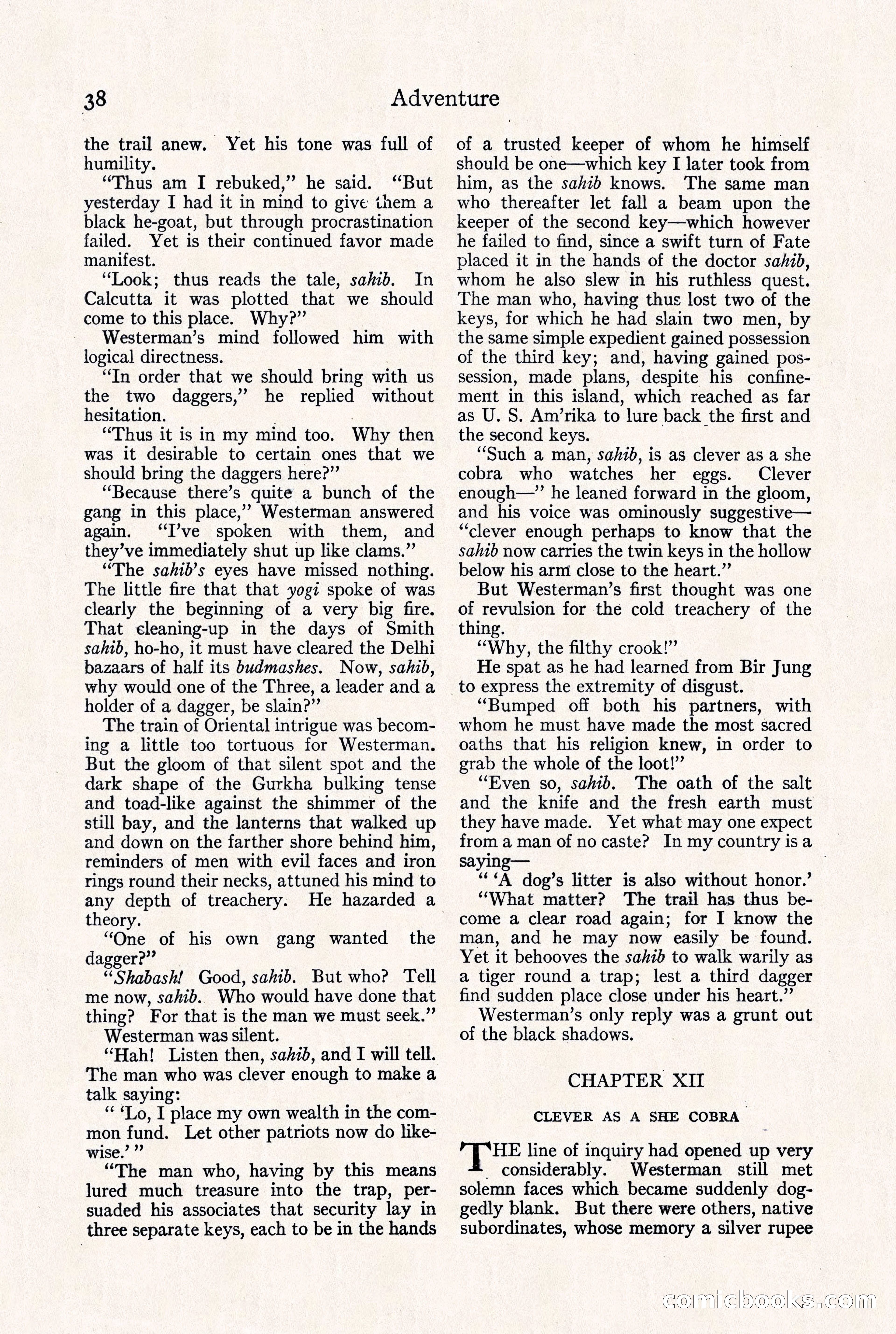 Adventure Magazine, September 30, 1923 — page 44 of 200