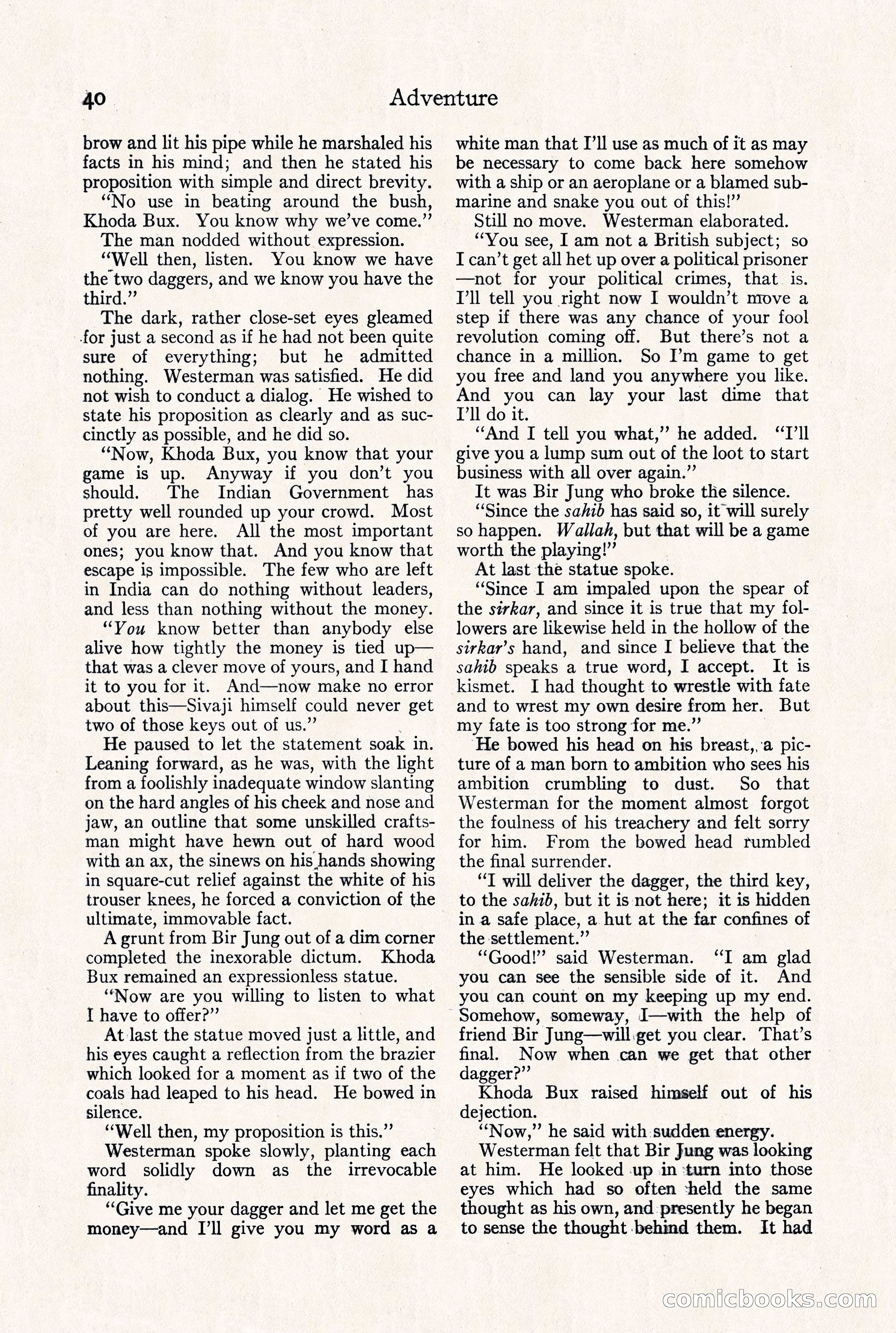 Adventure Magazine, September 30, 1923 — page 46 of 200