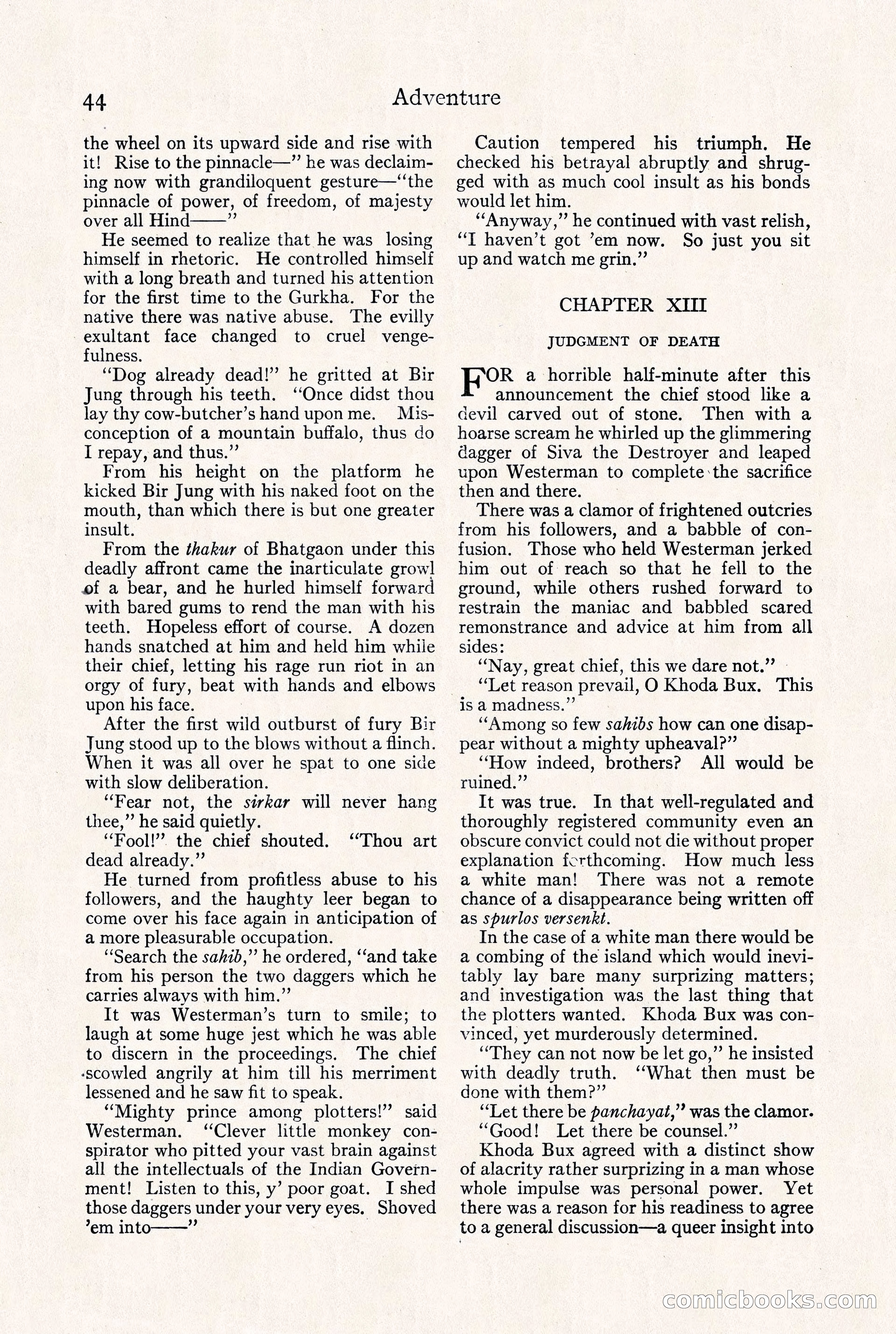 Adventure Magazine, September 30, 1923 — page 50 of 200