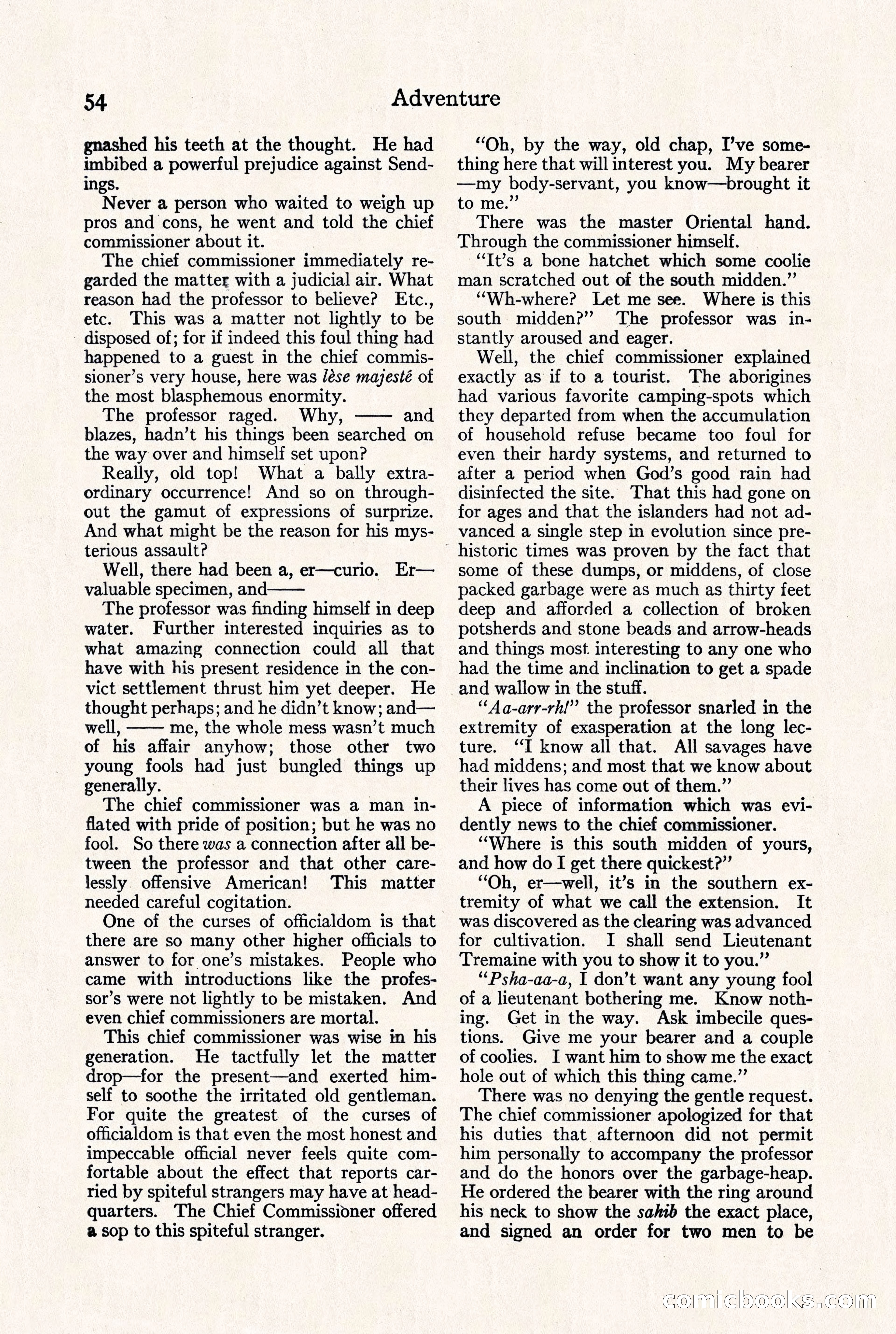 Adventure Magazine, September 30, 1923 — page 60 of 200