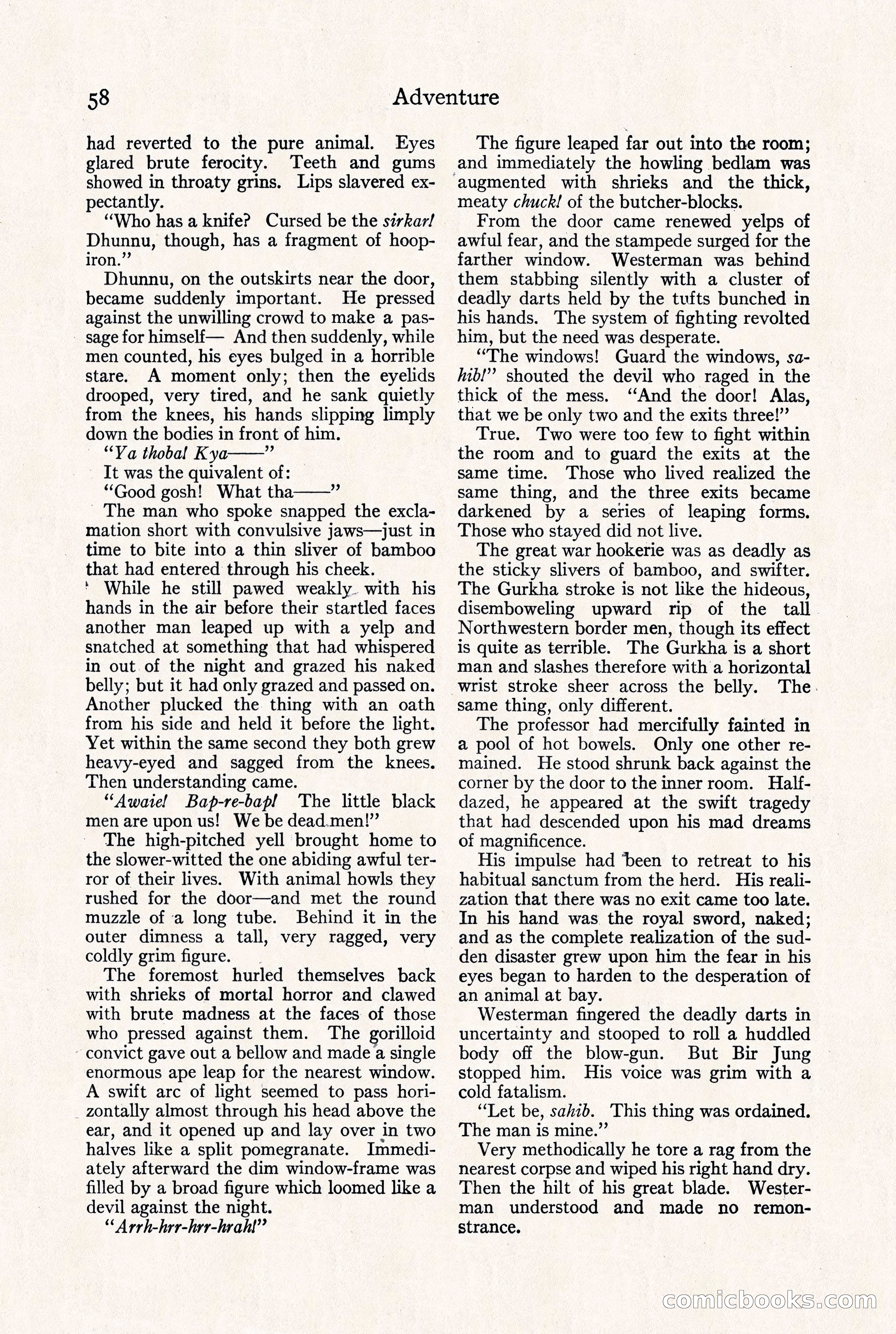 Adventure Magazine, September 30, 1923 — page 64 of 200