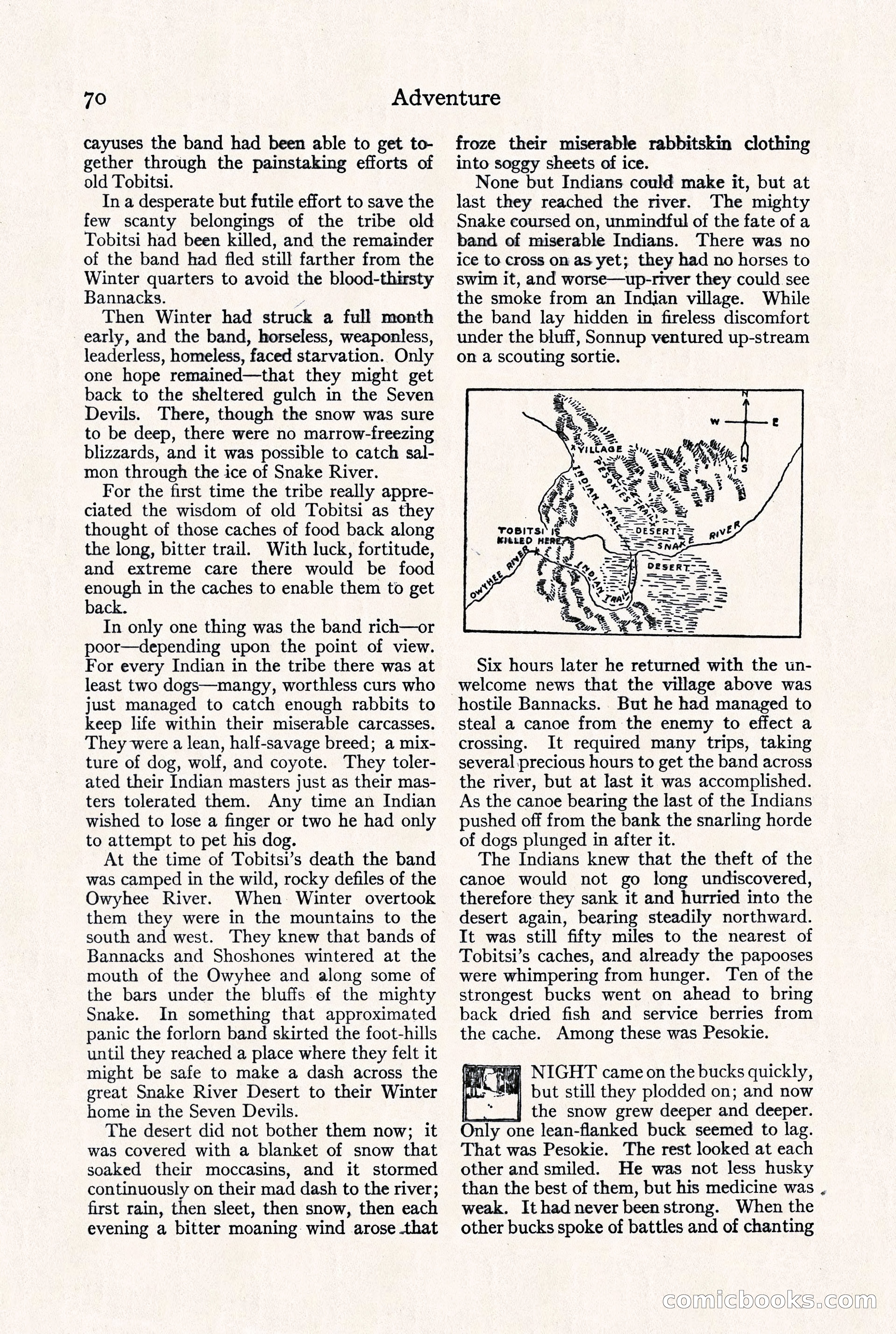 Adventure Magazine, September 30, 1923 — page 76 of 200