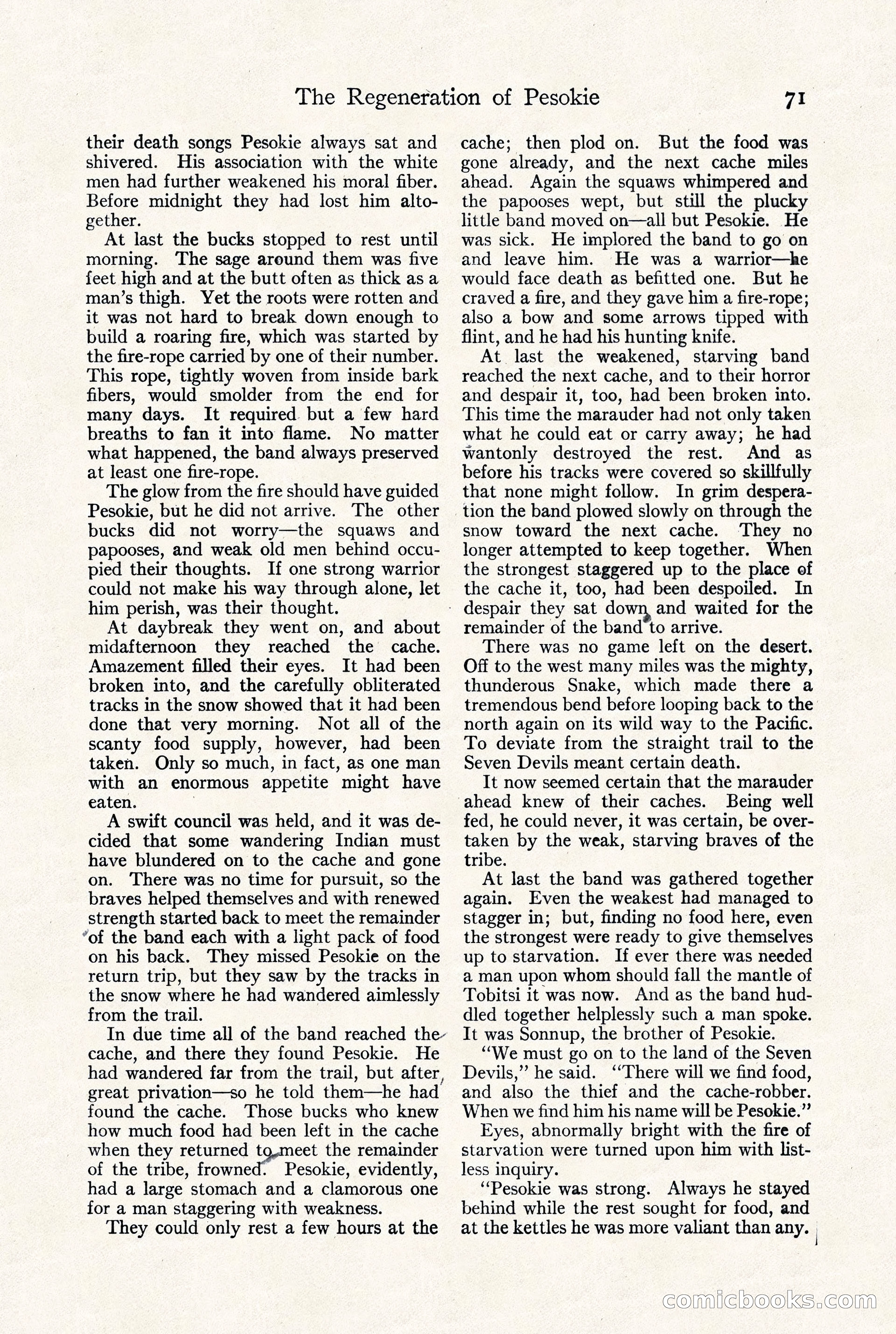 Adventure Magazine, September 30, 1923 — page 77 of 200
