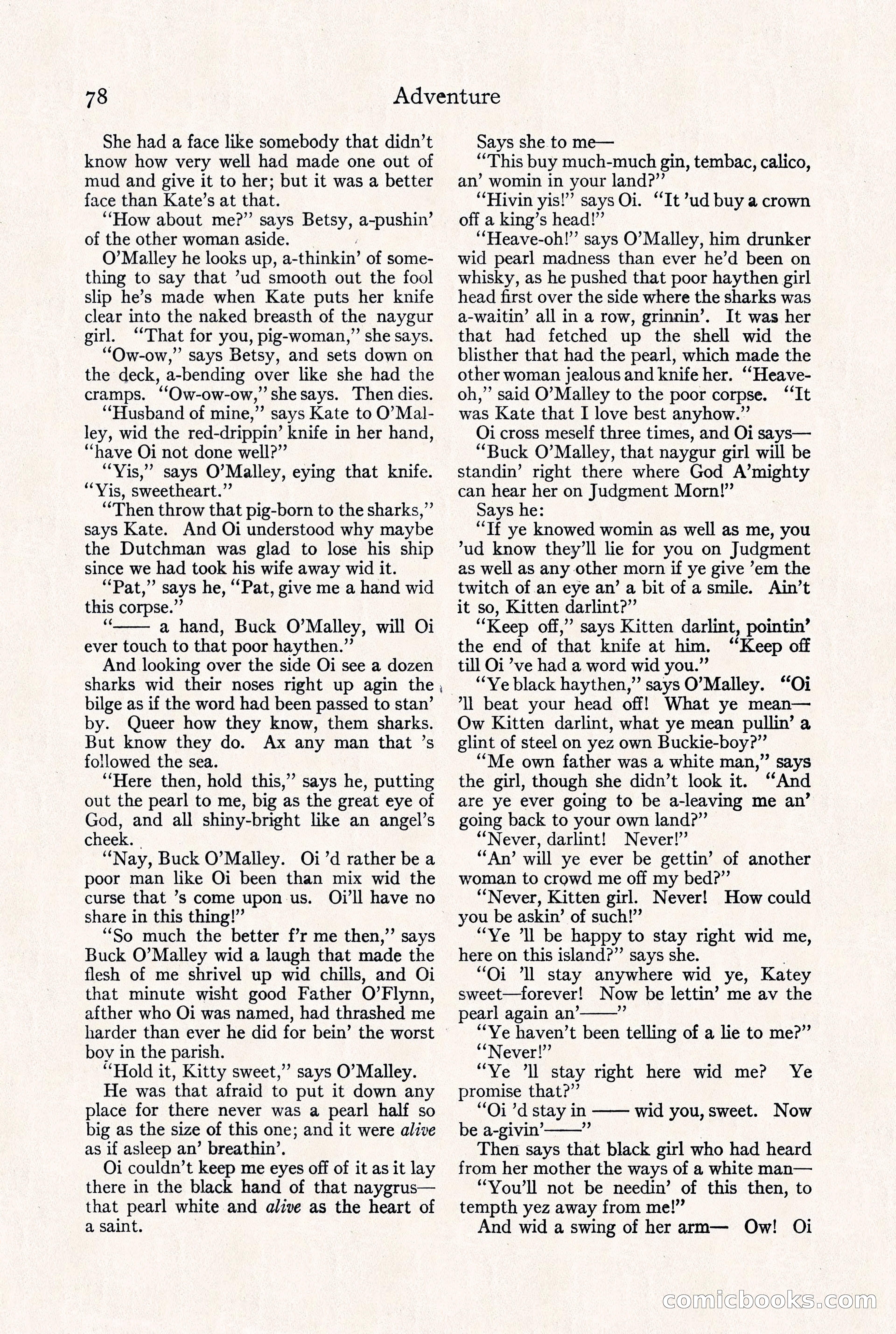 Adventure Magazine, September 30, 1923 — page 84 of 200