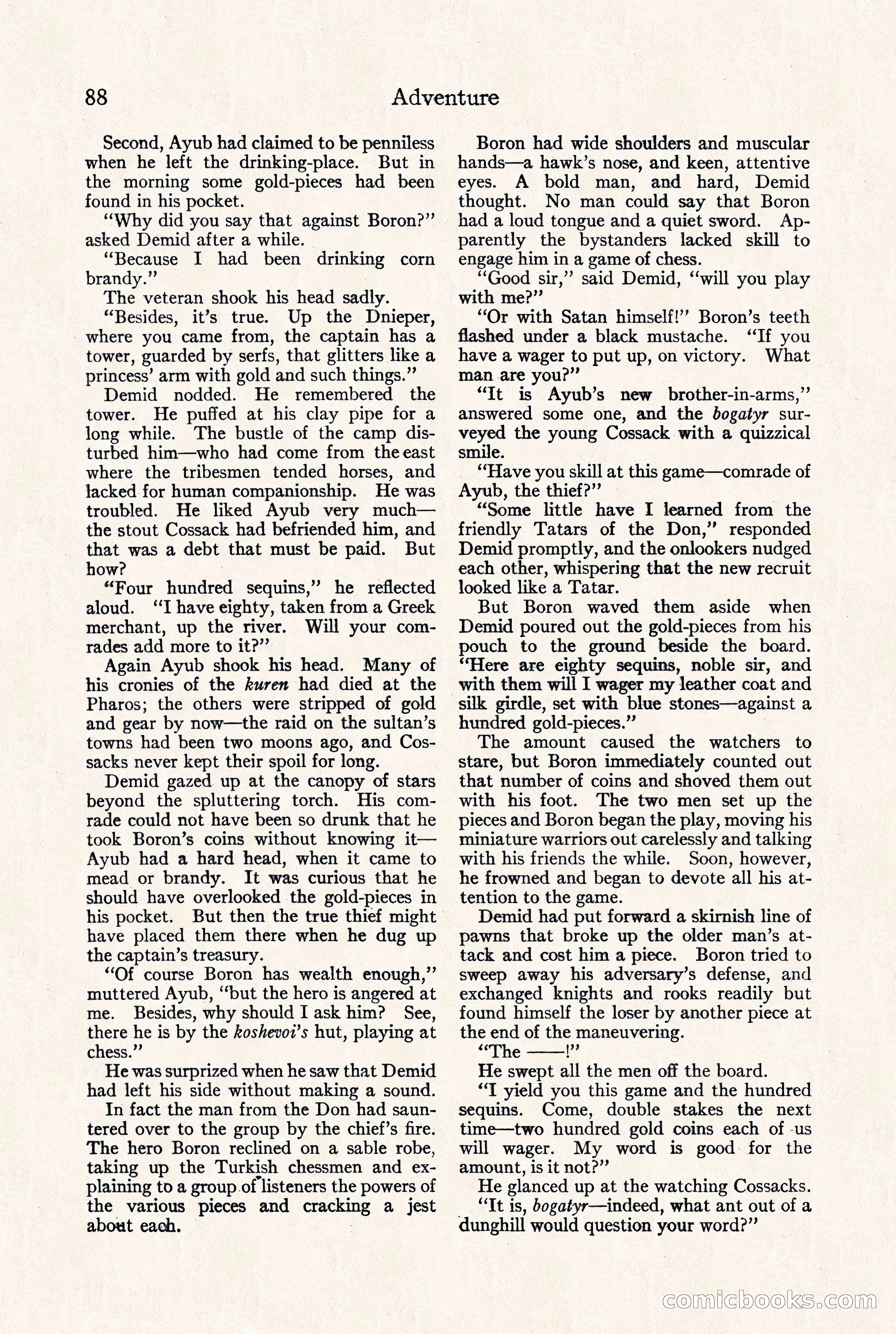 Adventure Magazine, September 30, 1923 — page 94 of 200