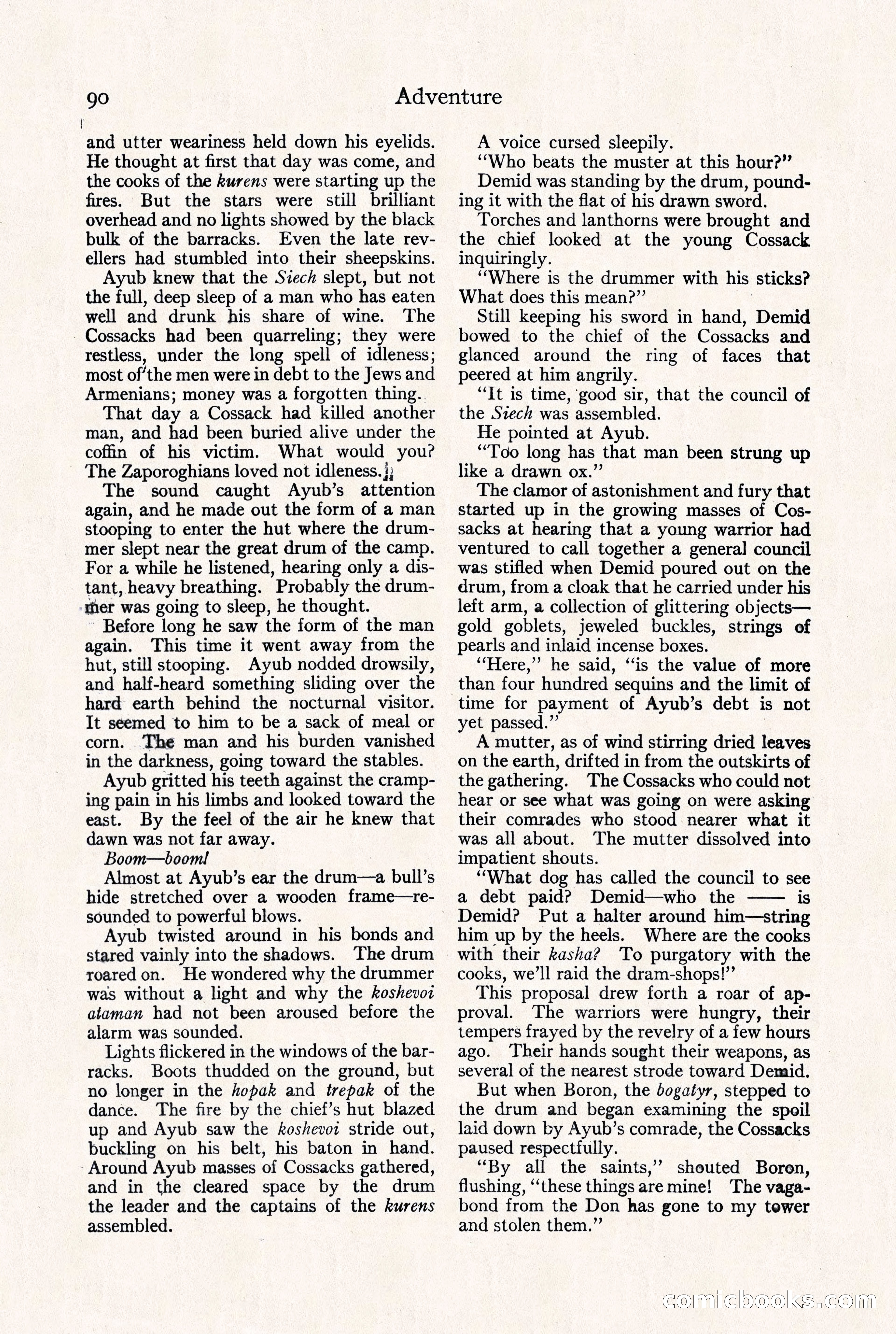 Adventure Magazine, September 30, 1923 — page 96 of 200