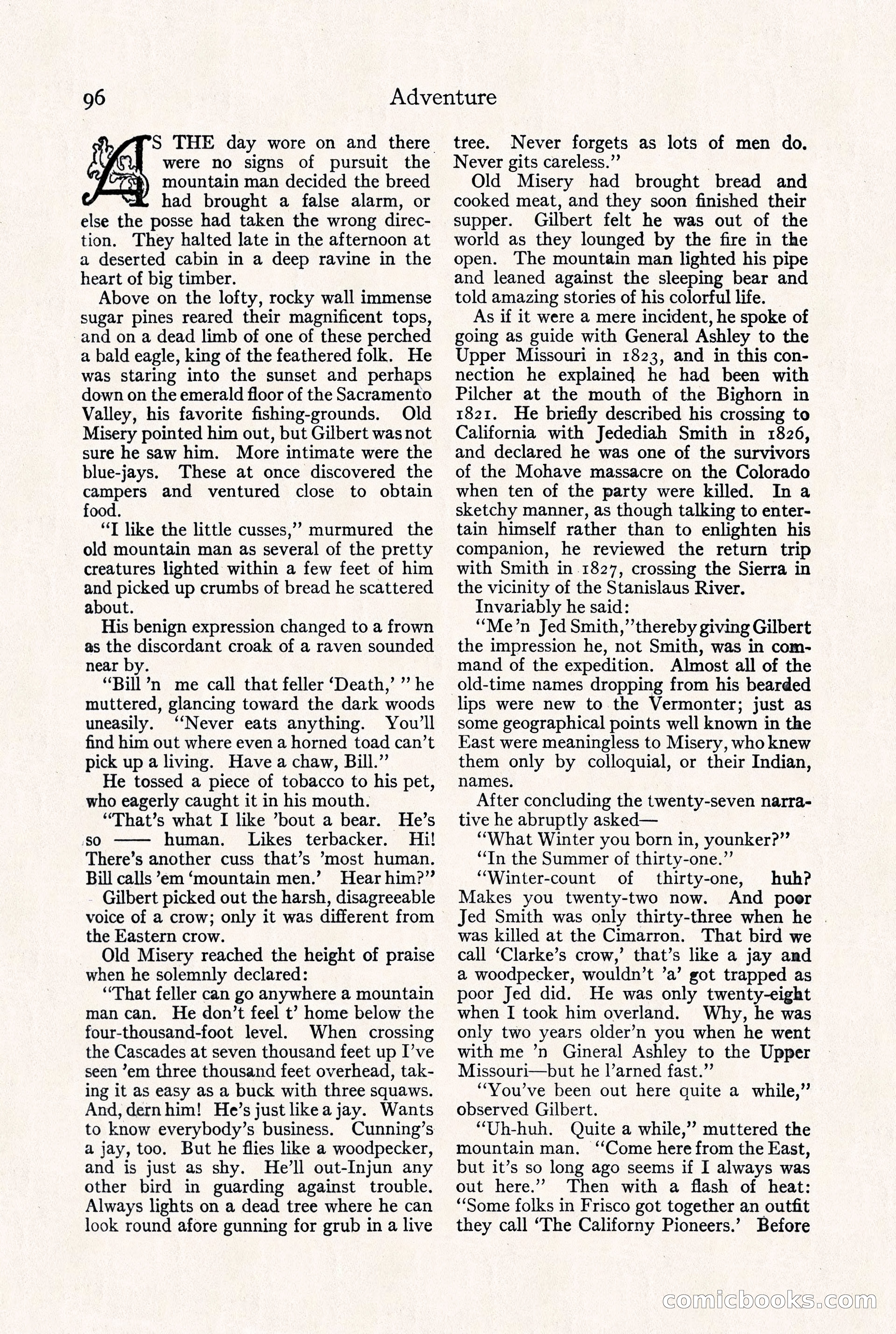 Adventure Magazine, September 30, 1923 — page 102 of 200