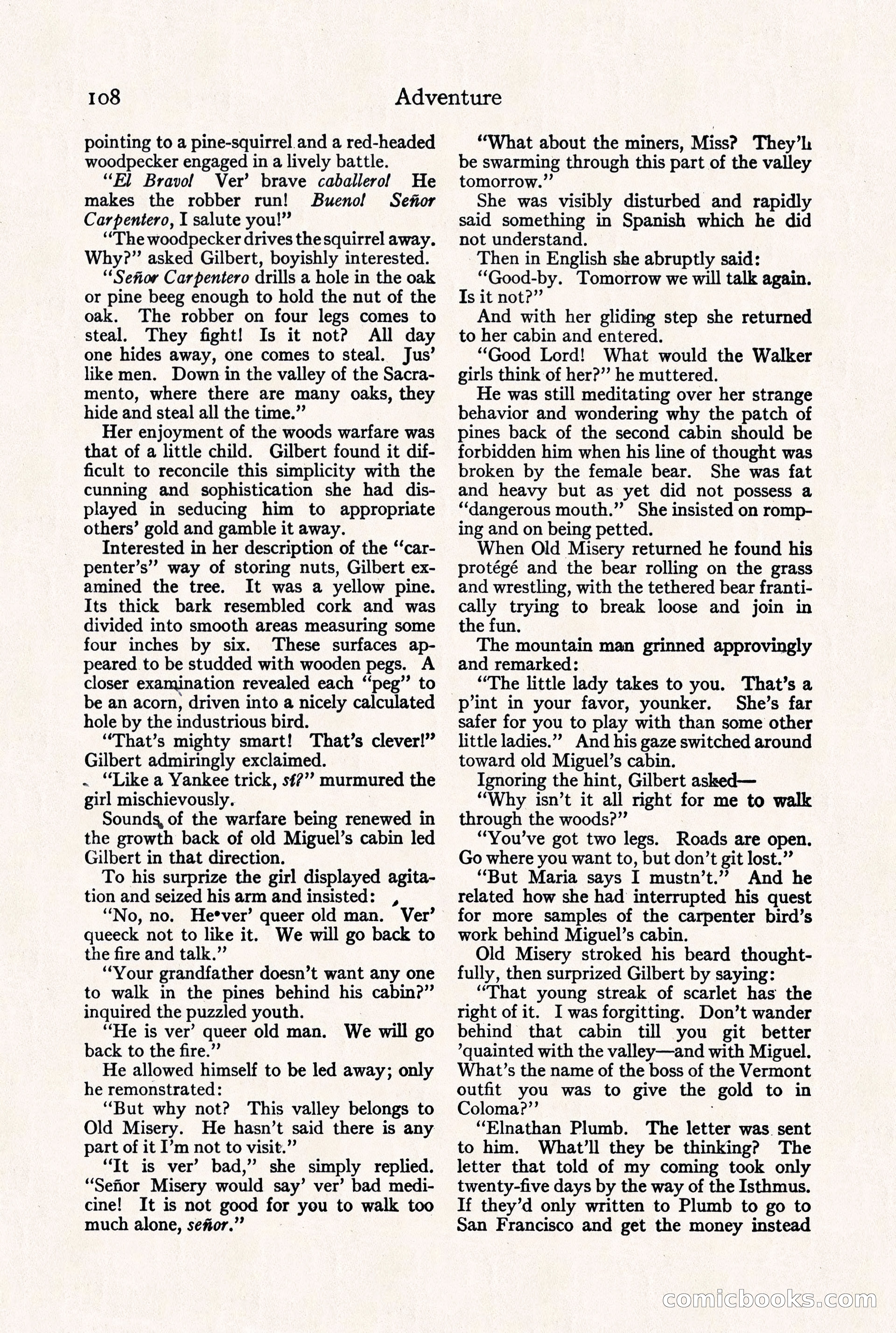 Adventure Magazine, September 30, 1923 — page 114 of 200