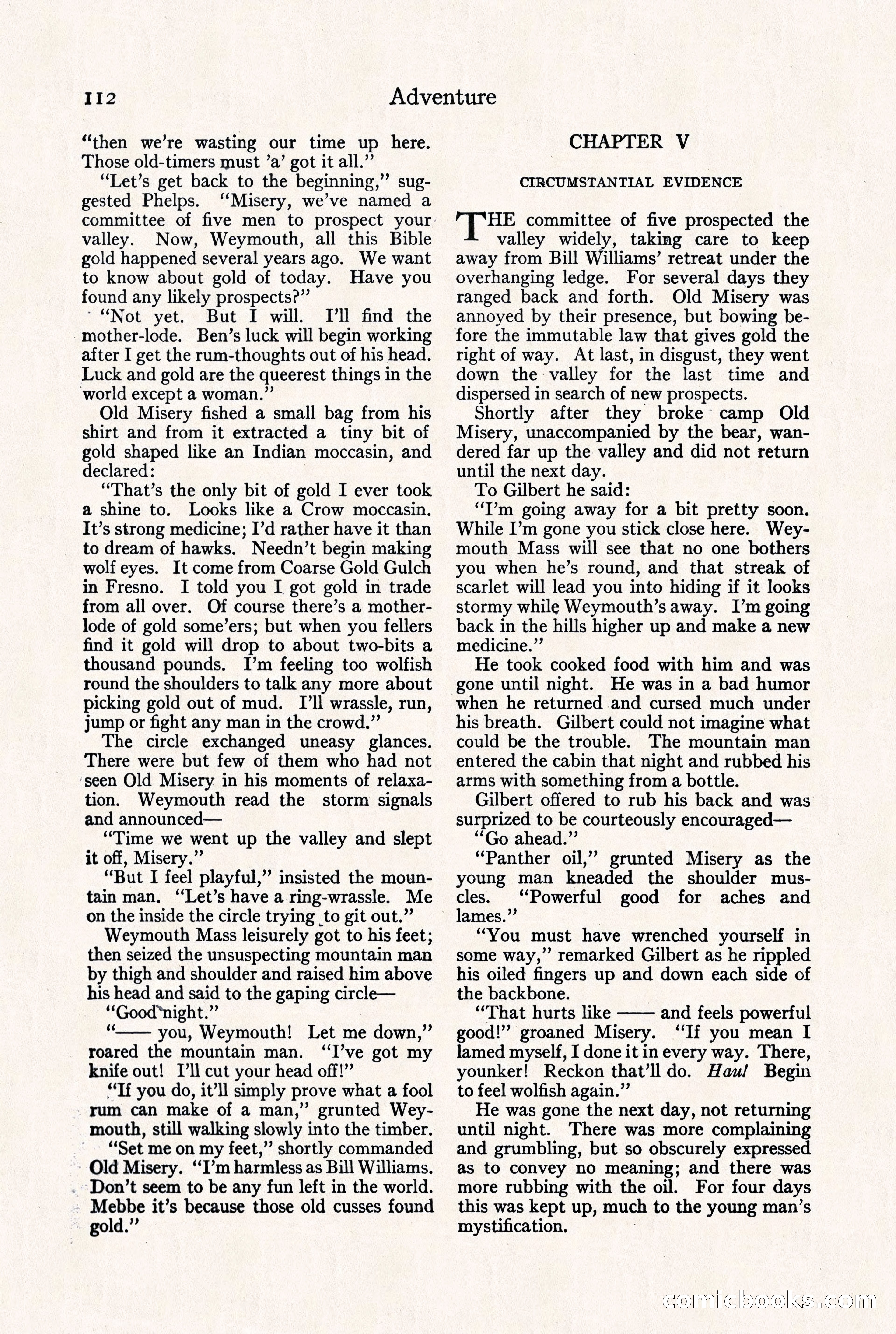 Adventure Magazine, September 30, 1923 — page 118 of 200