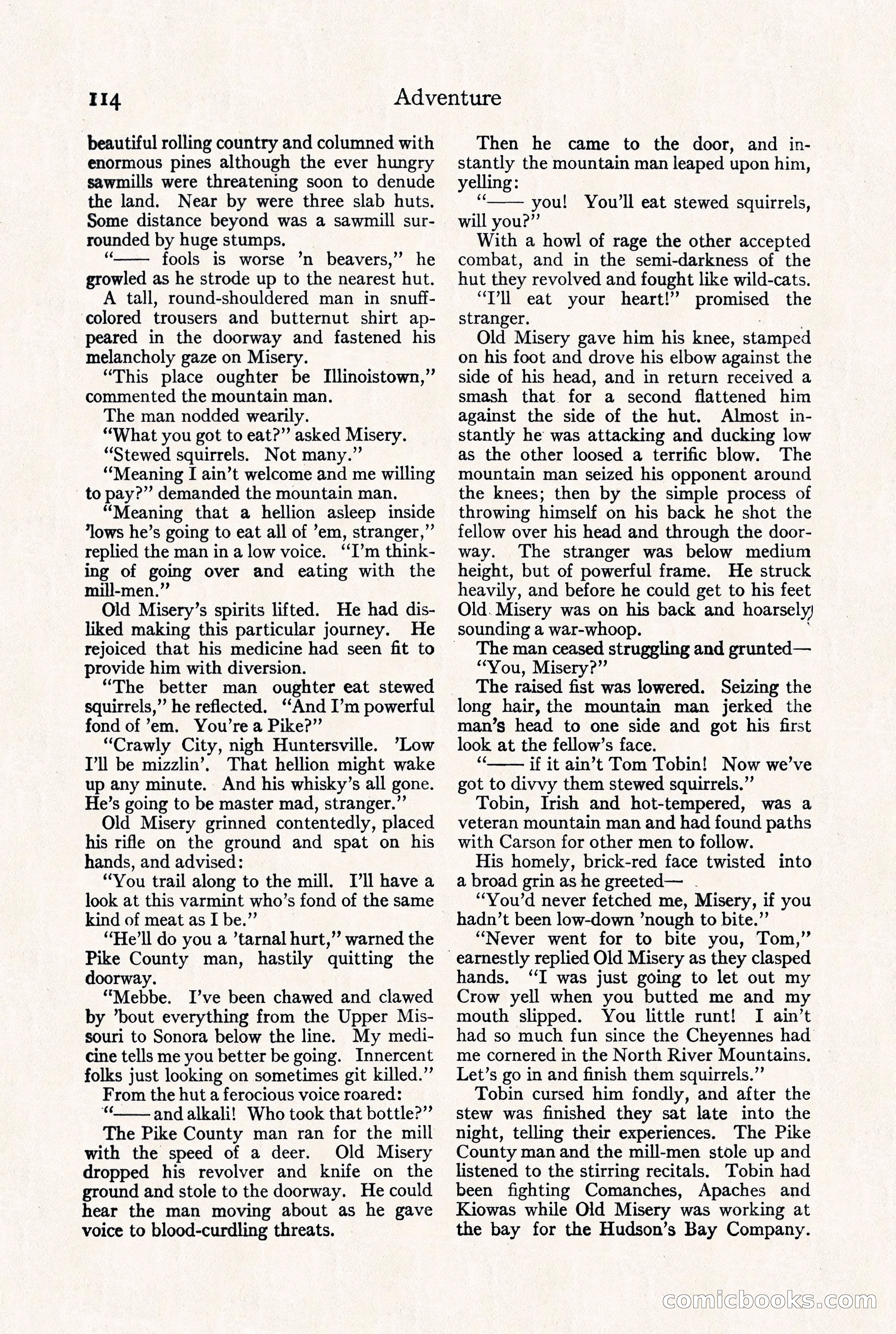 Adventure Magazine, September 30, 1923 — page 120 of 200