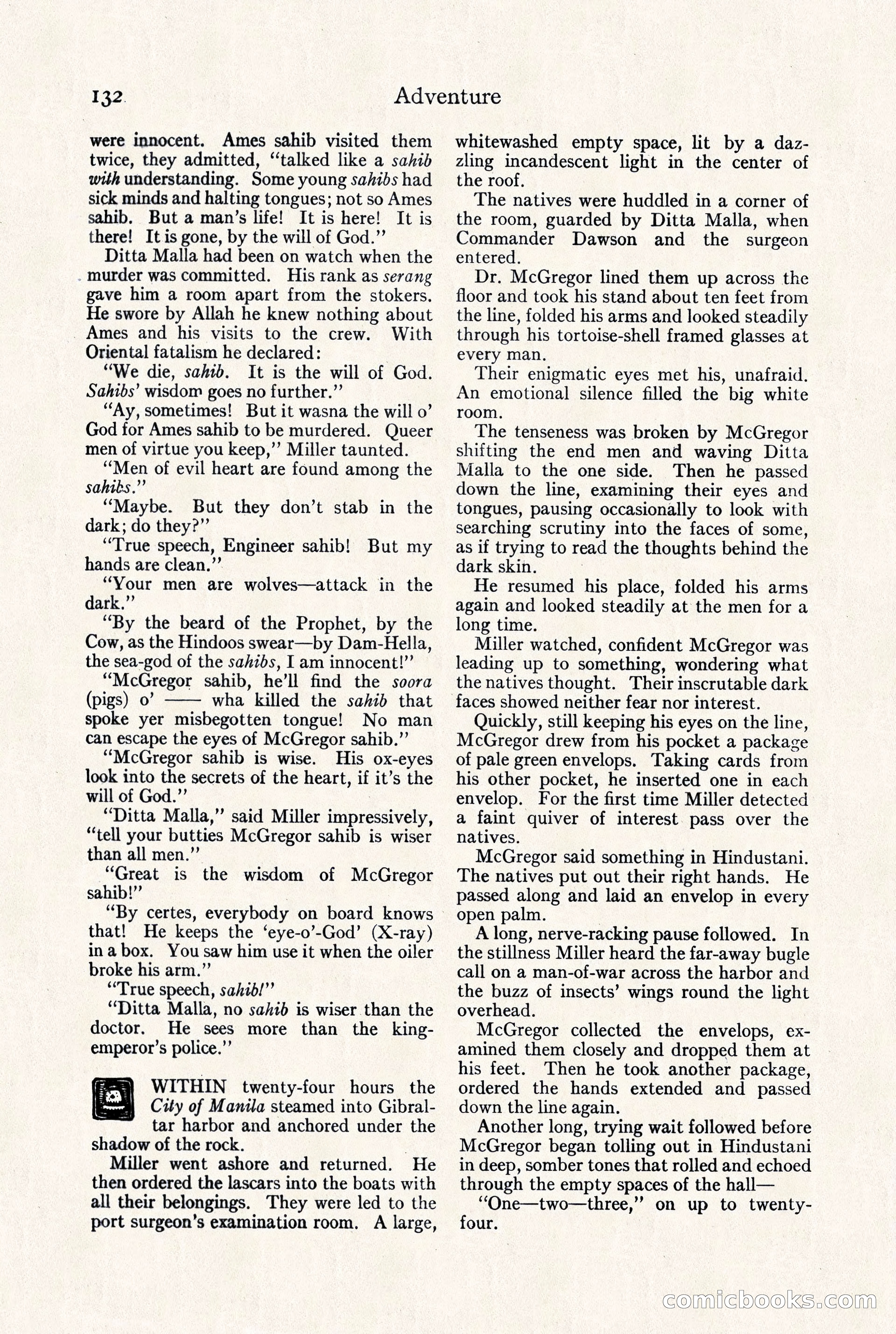 Adventure Magazine, September 30, 1923 — page 138 of 200