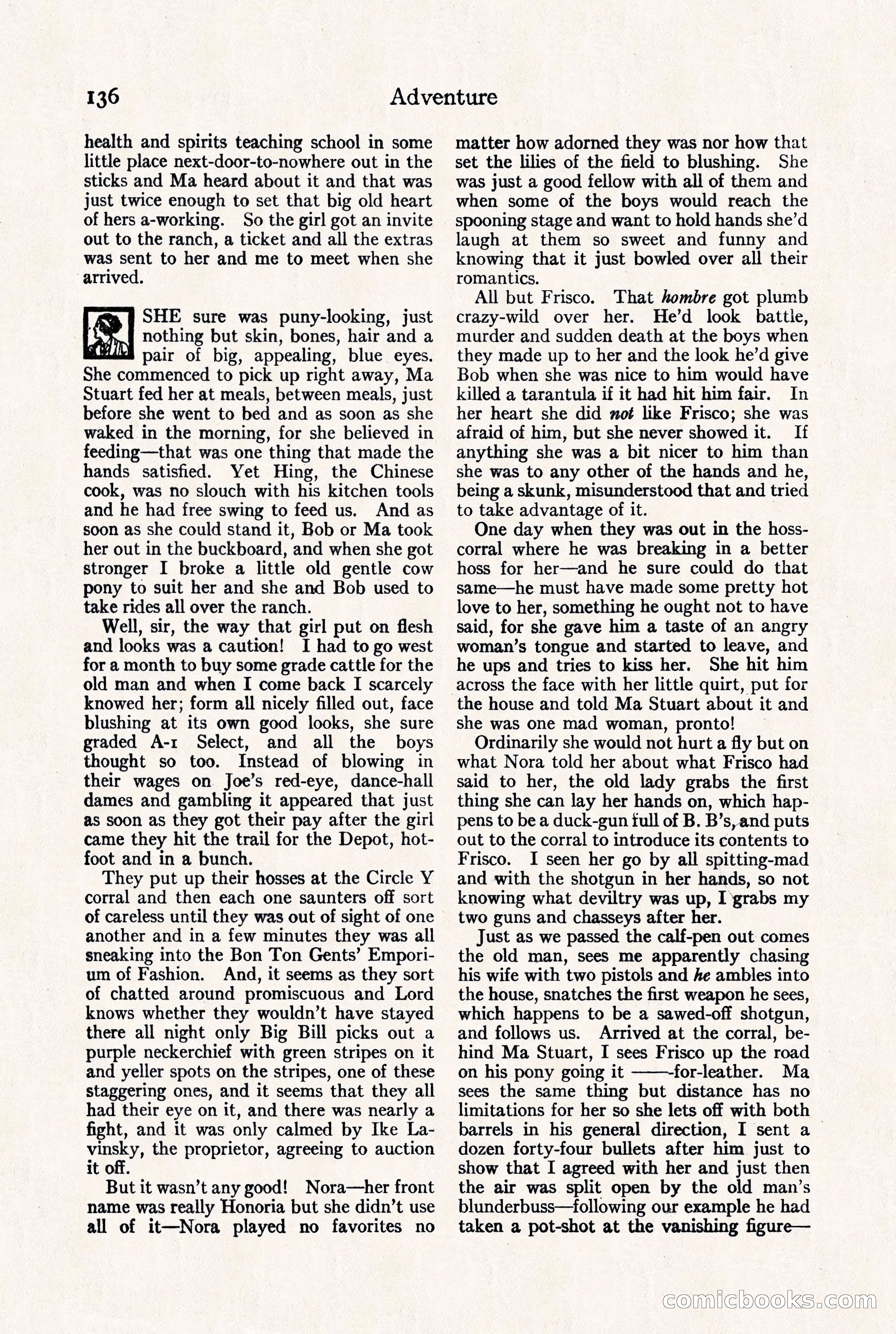Adventure Magazine, September 30, 1923 — page 142 of 200