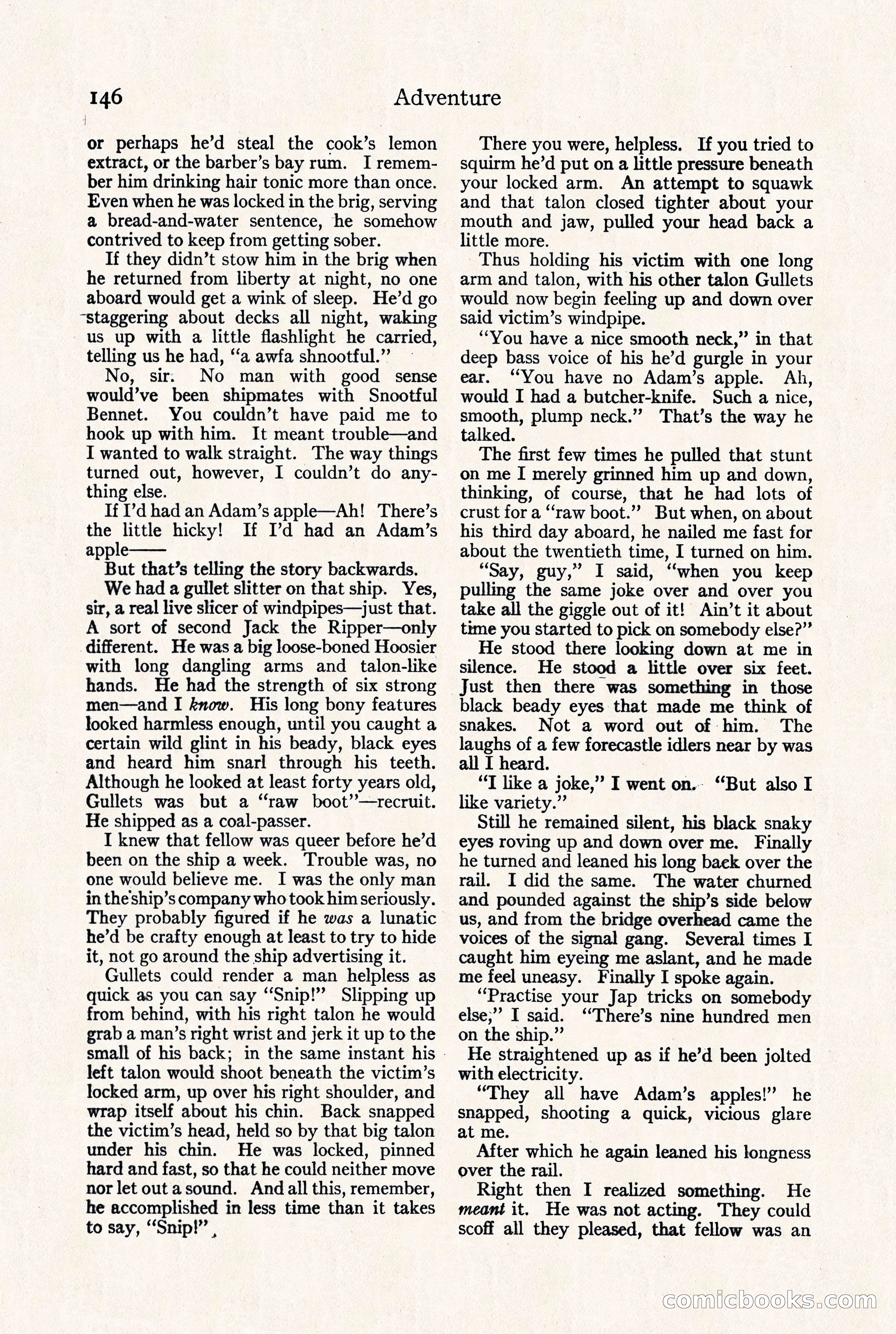 Adventure Magazine, September 30, 1923 — page 152 of 200