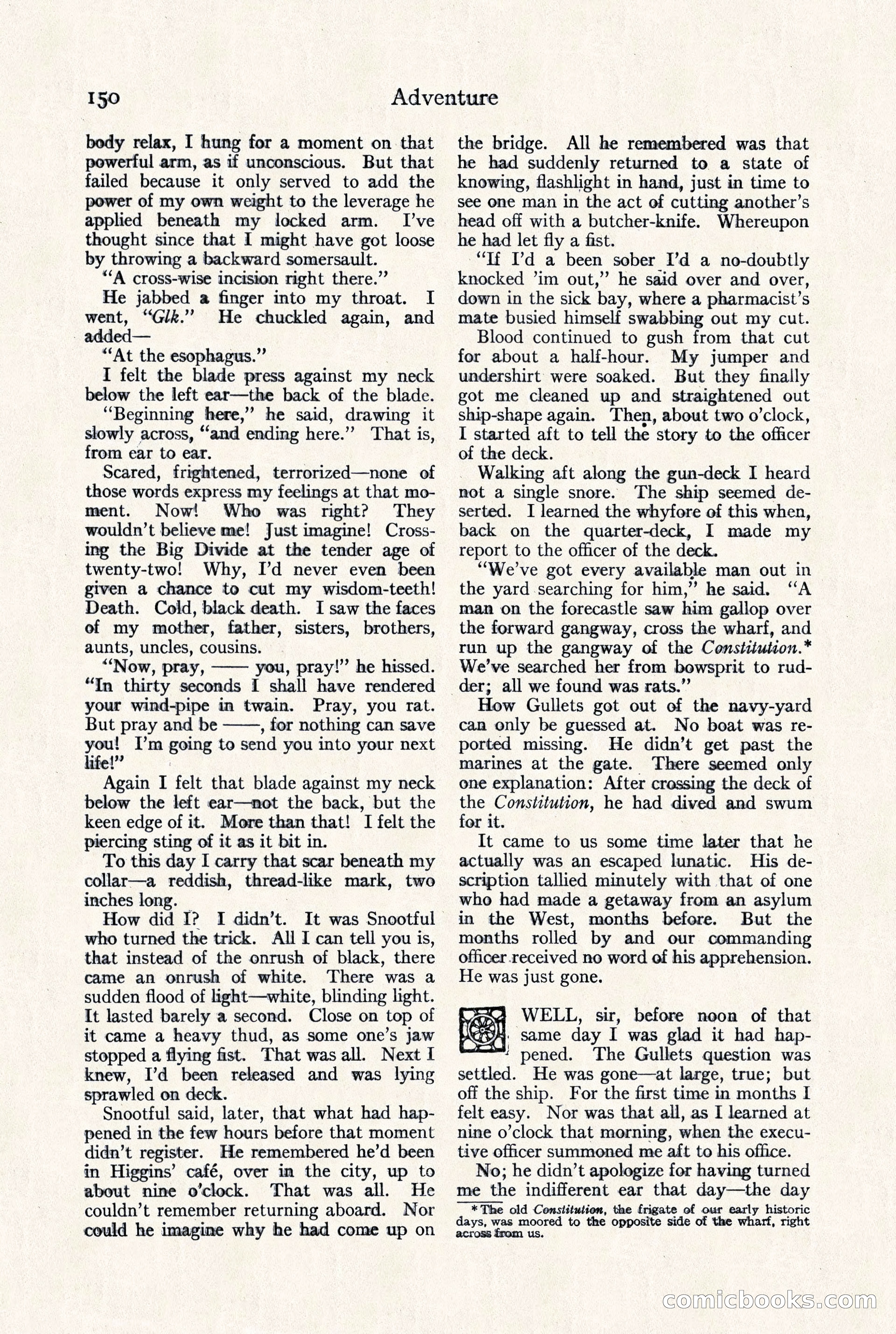 Adventure Magazine, September 30, 1923 — page 156 of 200