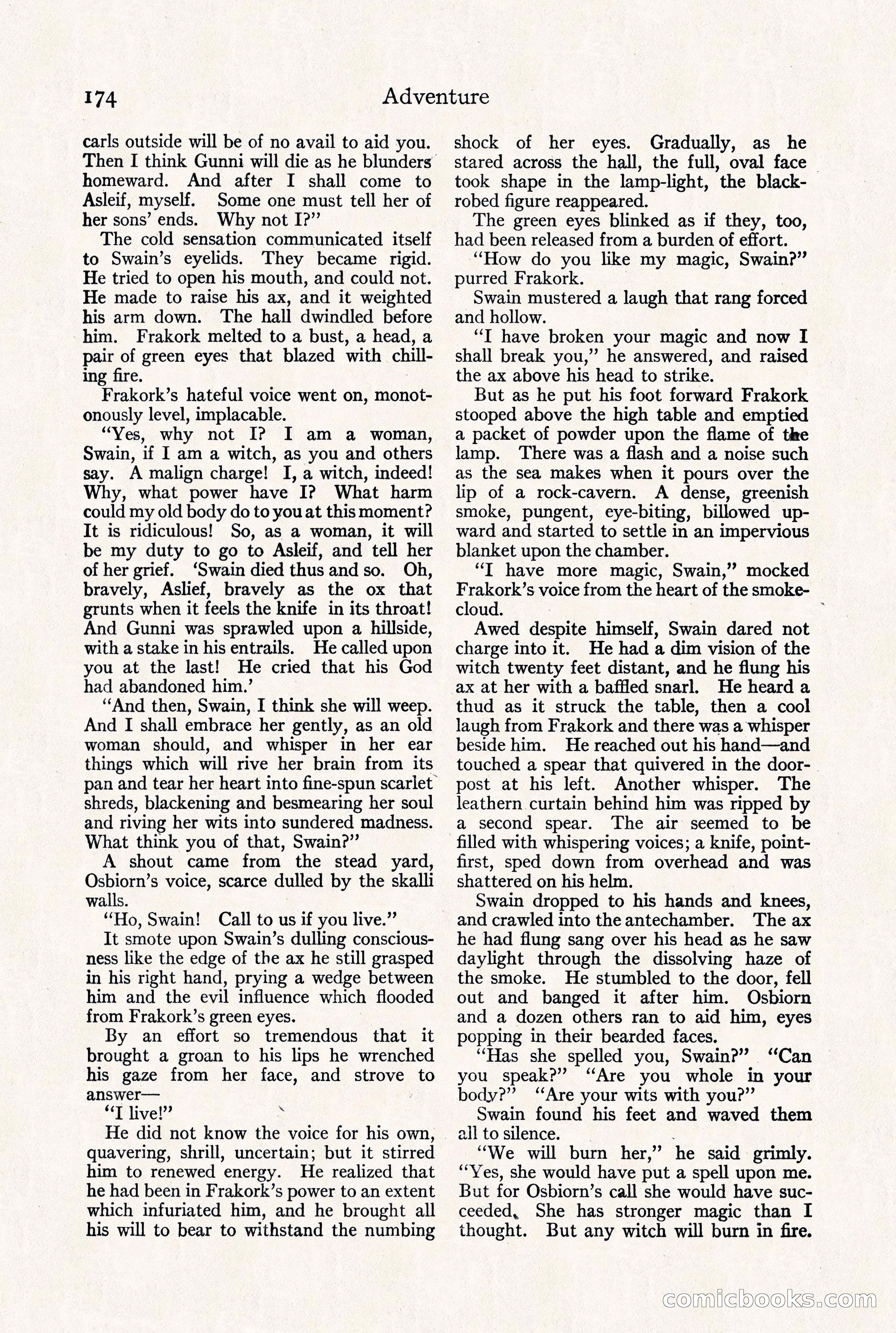 Adventure Magazine, September 30, 1923 — page 180 of 200