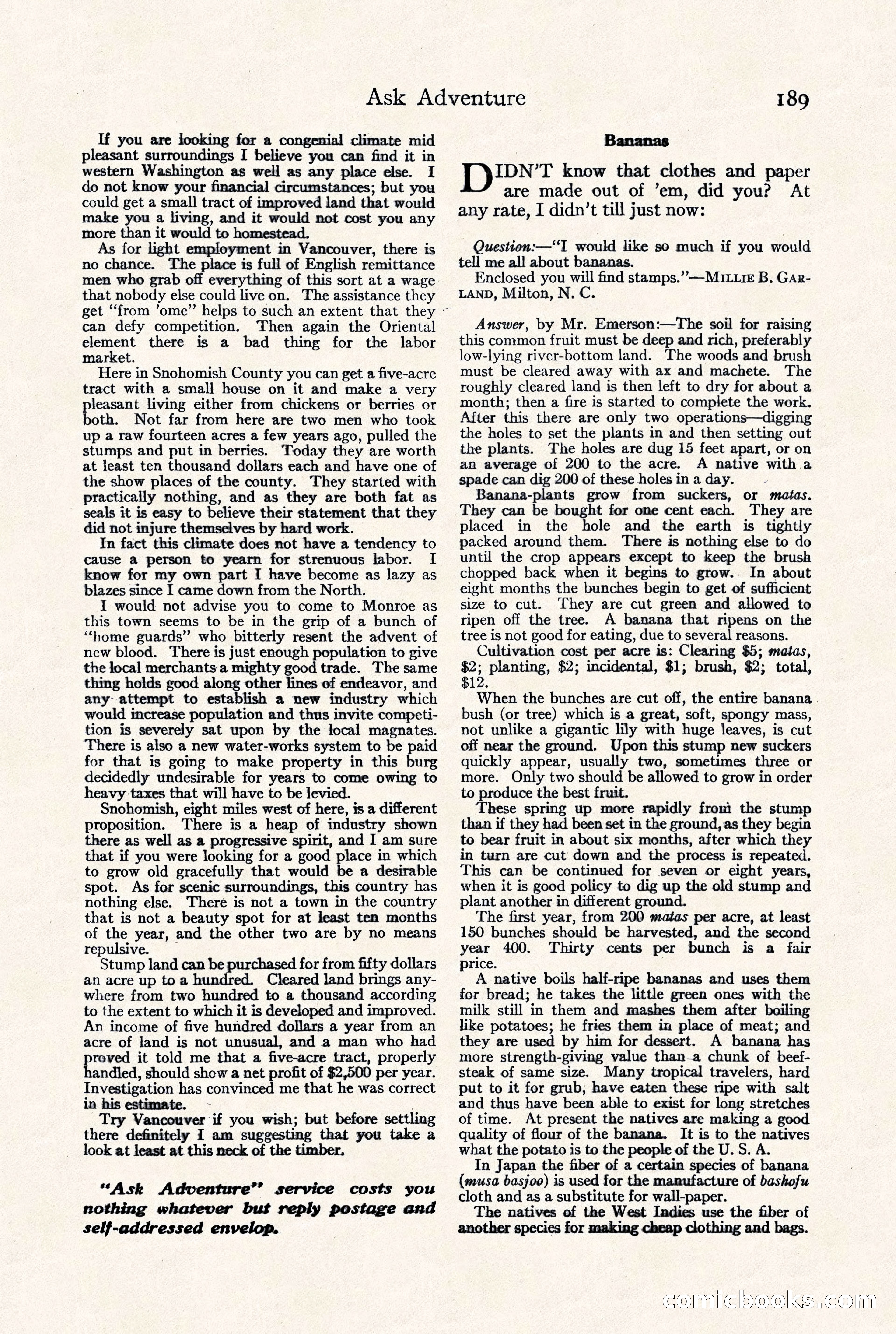 Adventure Magazine, September 30, 1923 — page 195 of 200