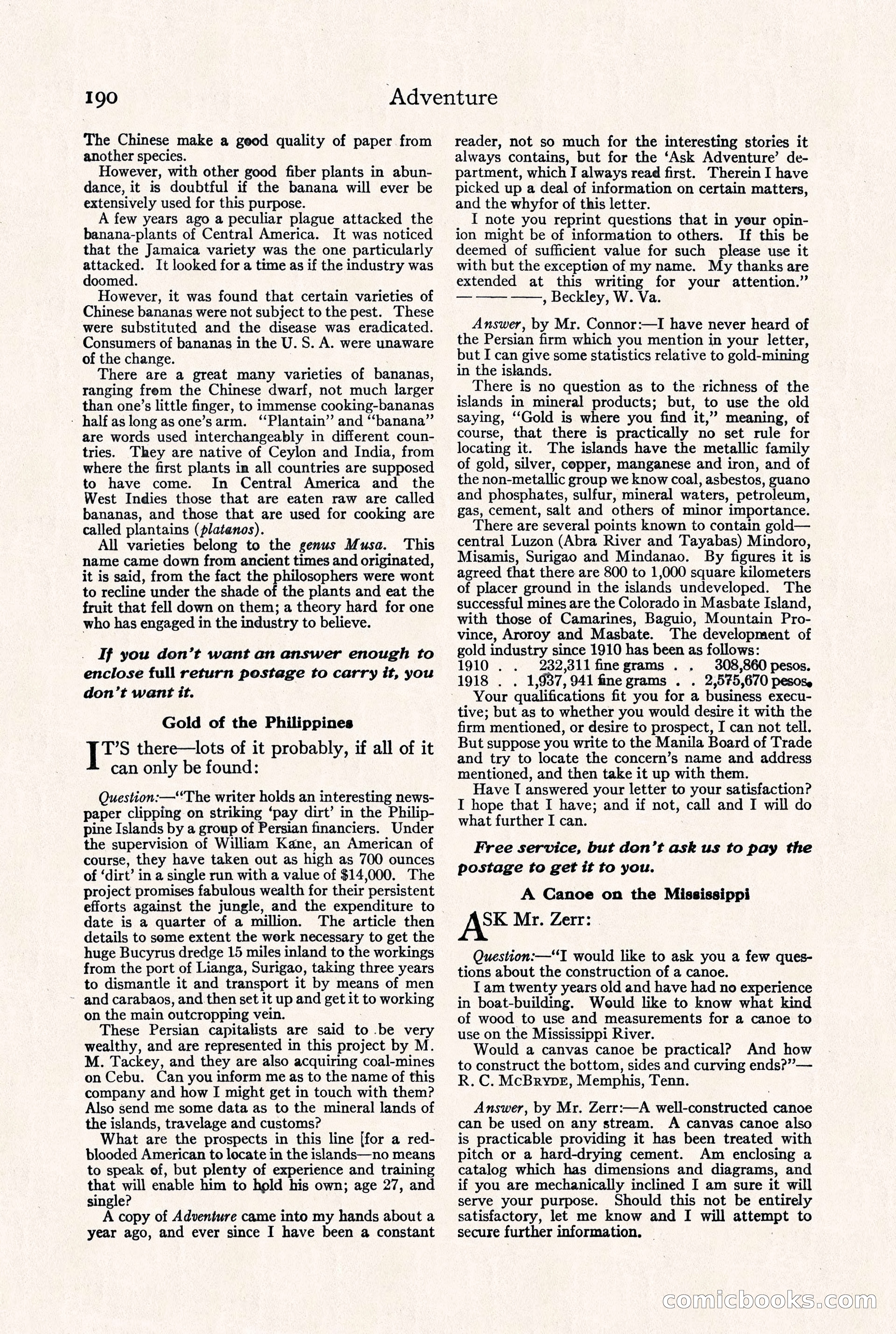Adventure Magazine, September 30, 1923 — page 196 of 200