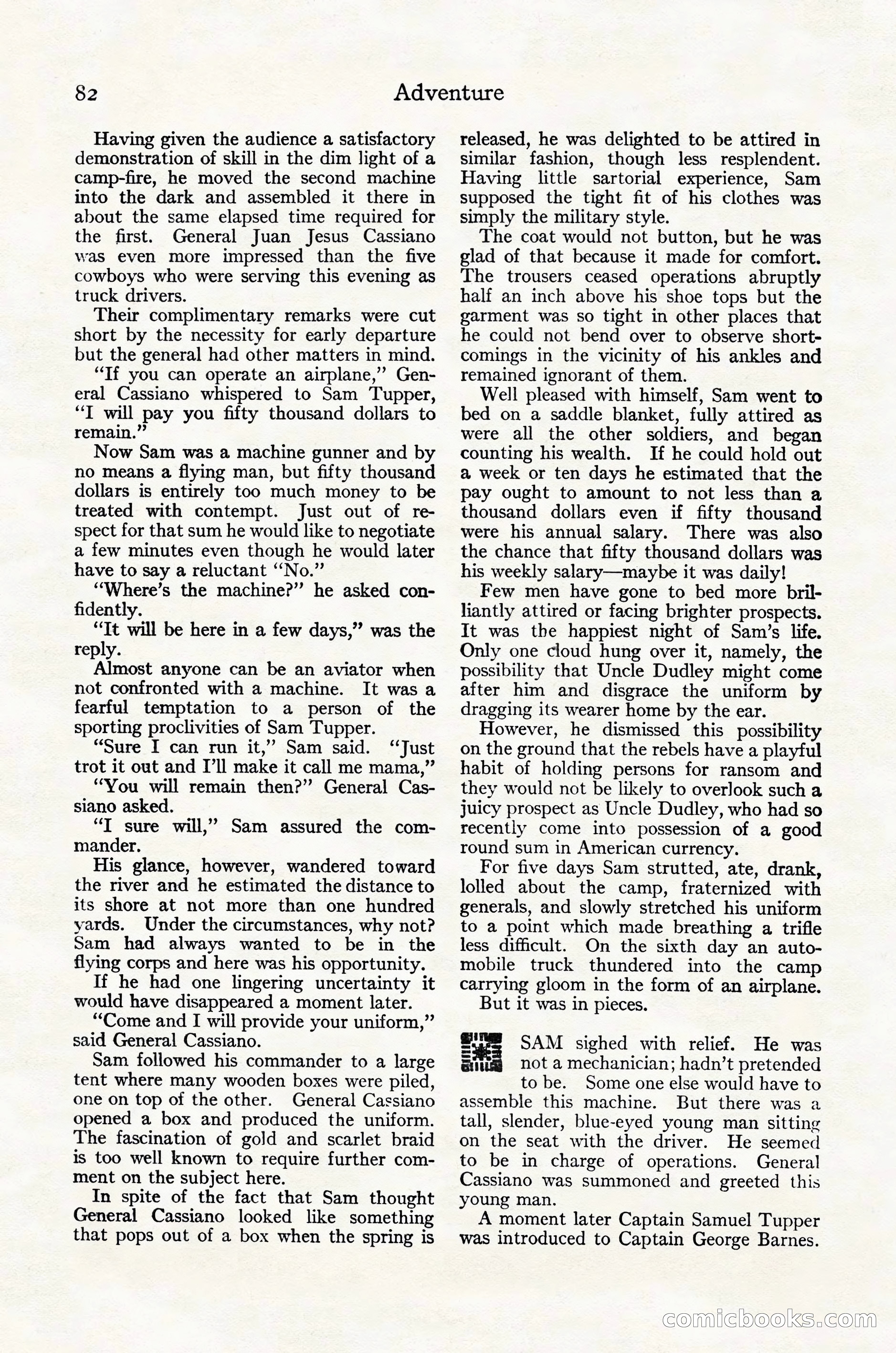 Adventure Magazine Cover, October 30, 1924 — page 92 of 204