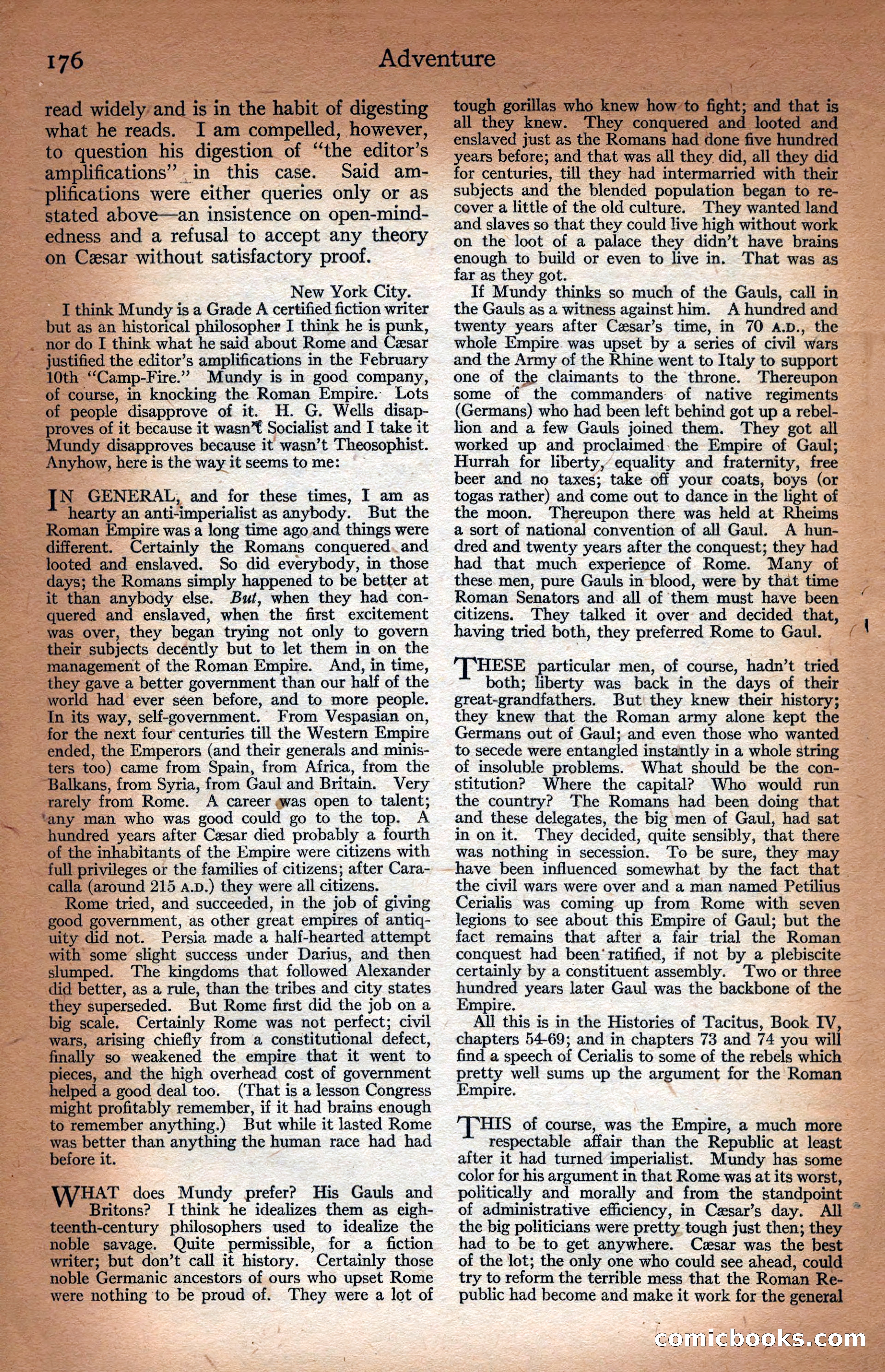 Adventure Magazine Cover — page 186 of 204