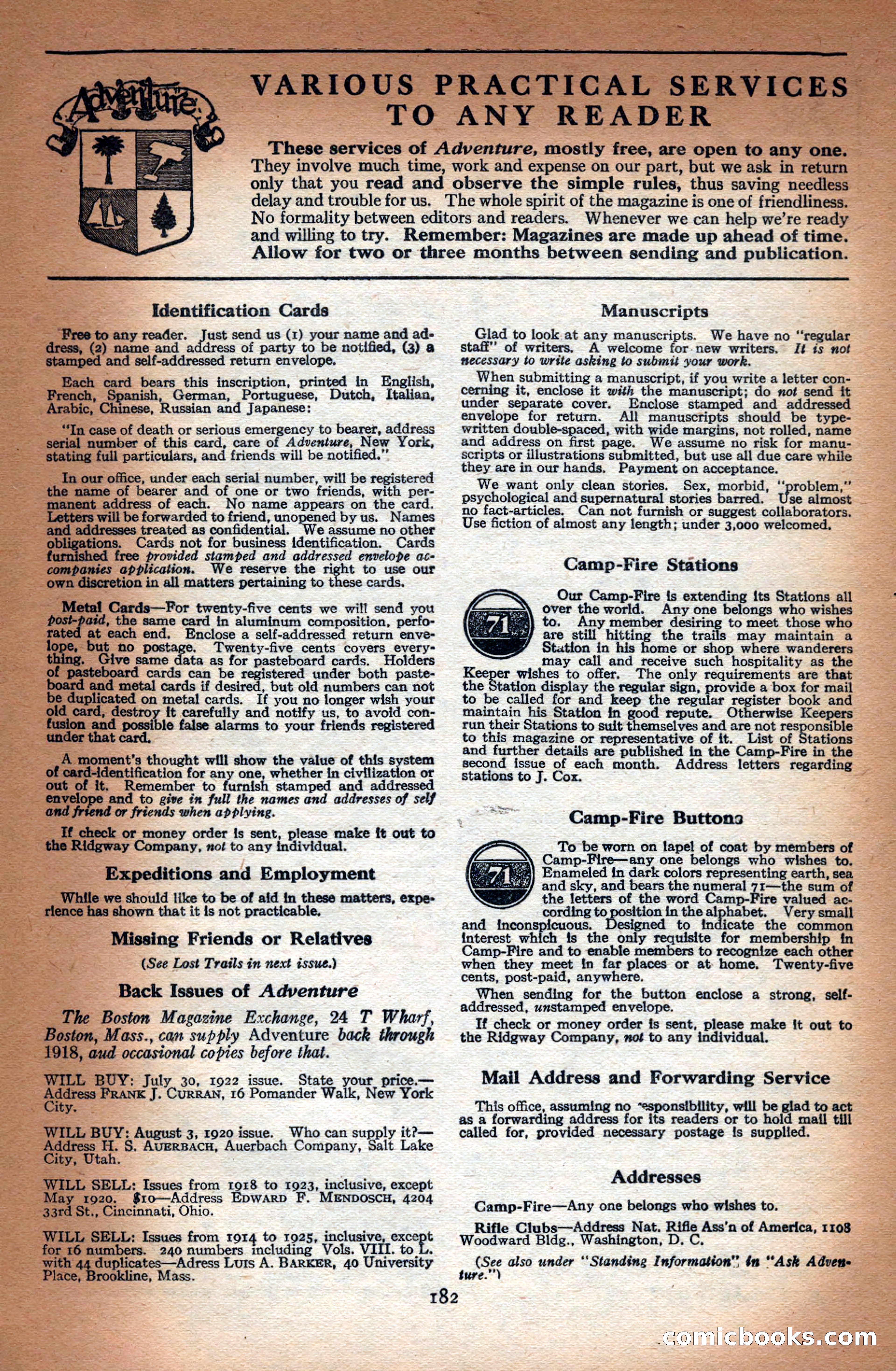 Adventure Magazine Cover — page 192 of 204