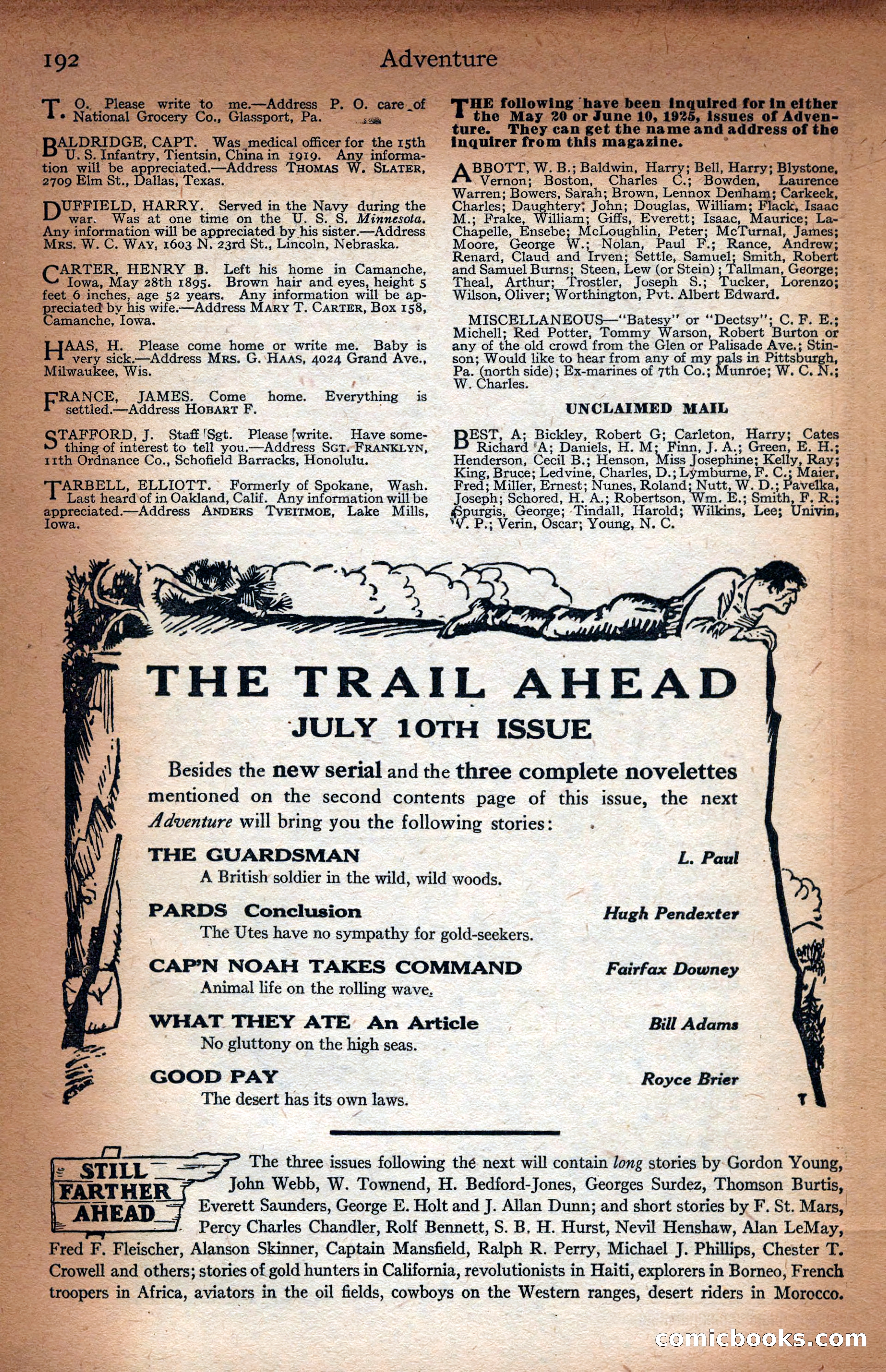 Adventure Magazine Cover — page 202 of 204
